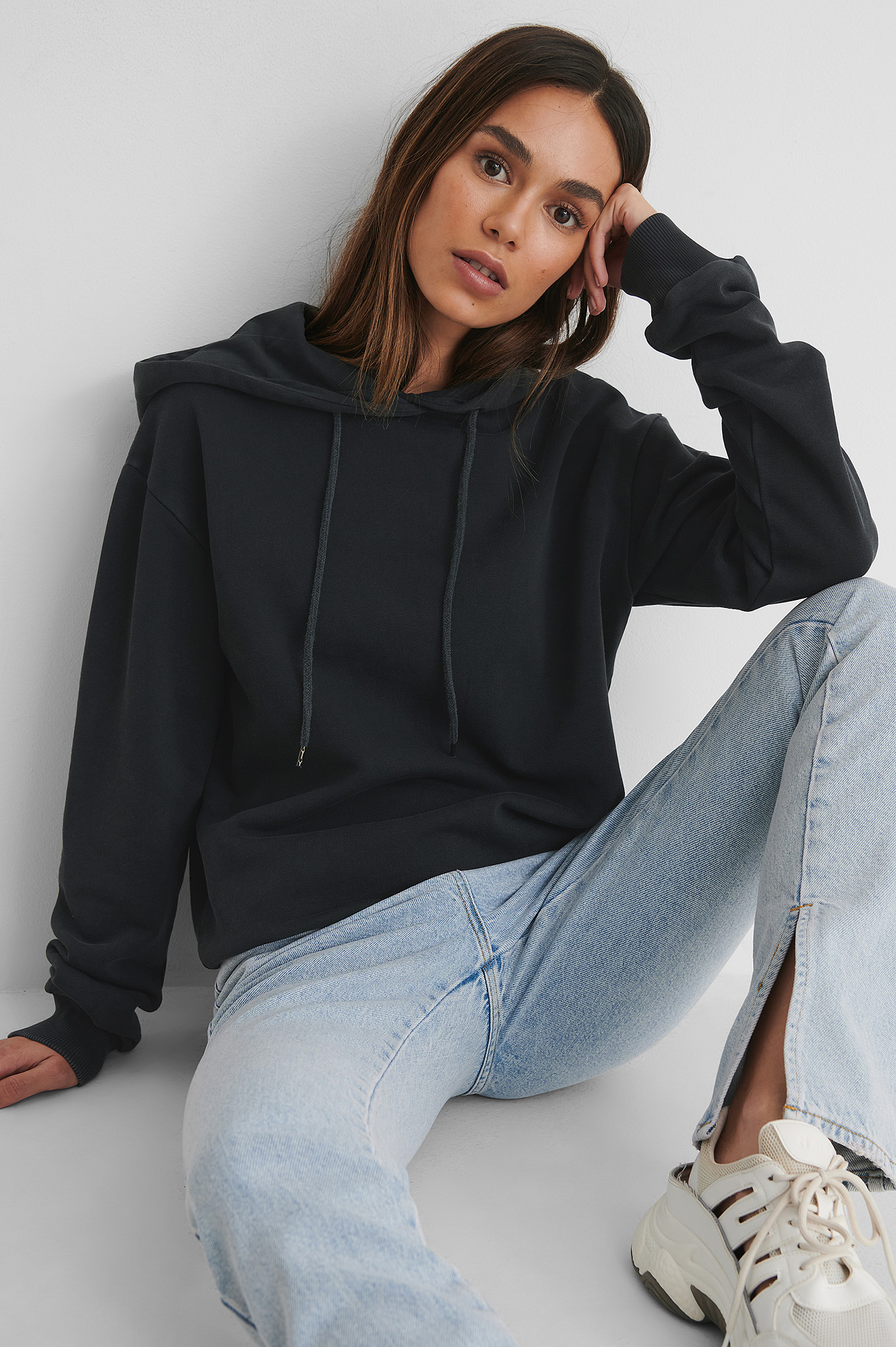 Stone Washed Hoodie Black | na-kdlounge.com