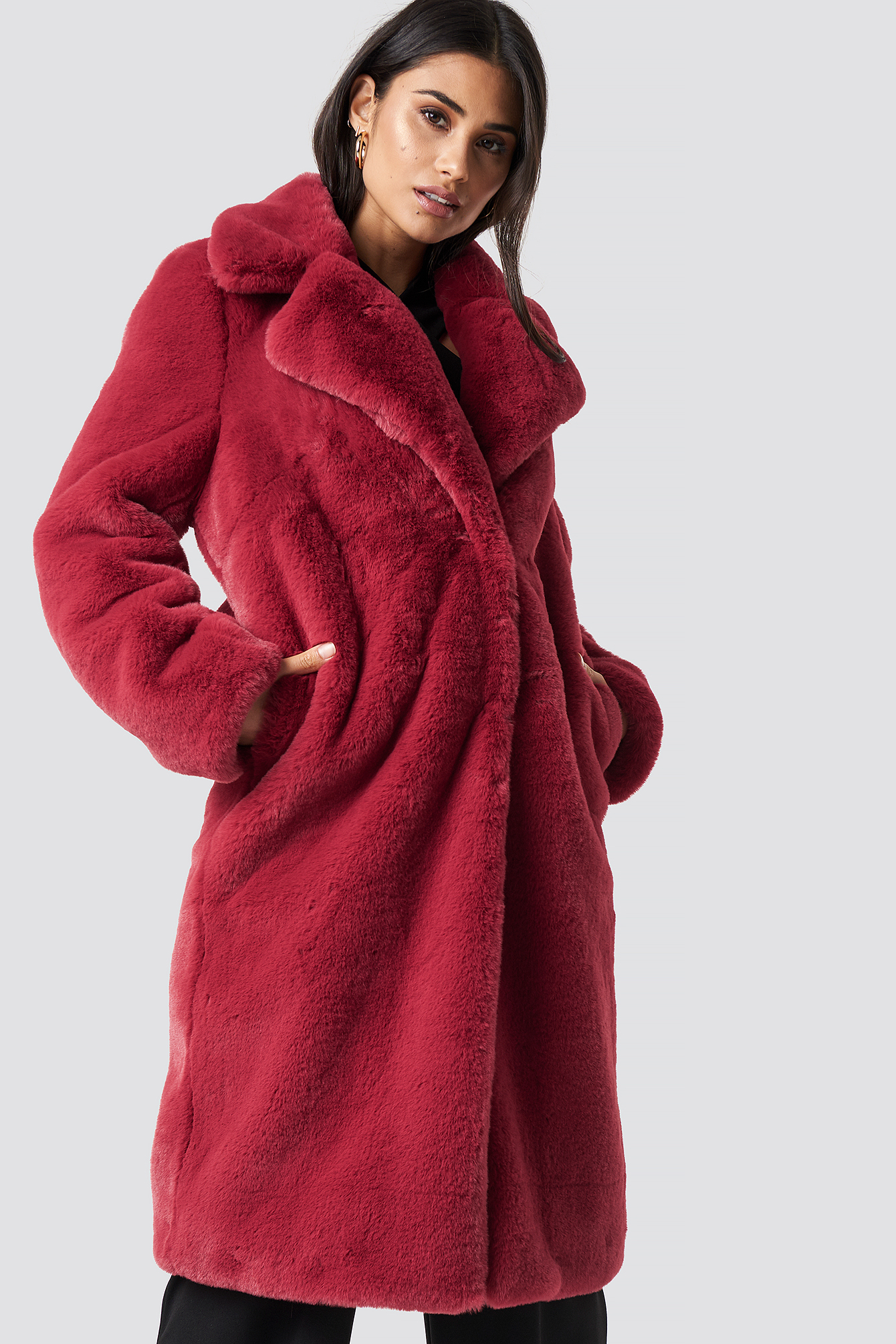 fur maxi coat