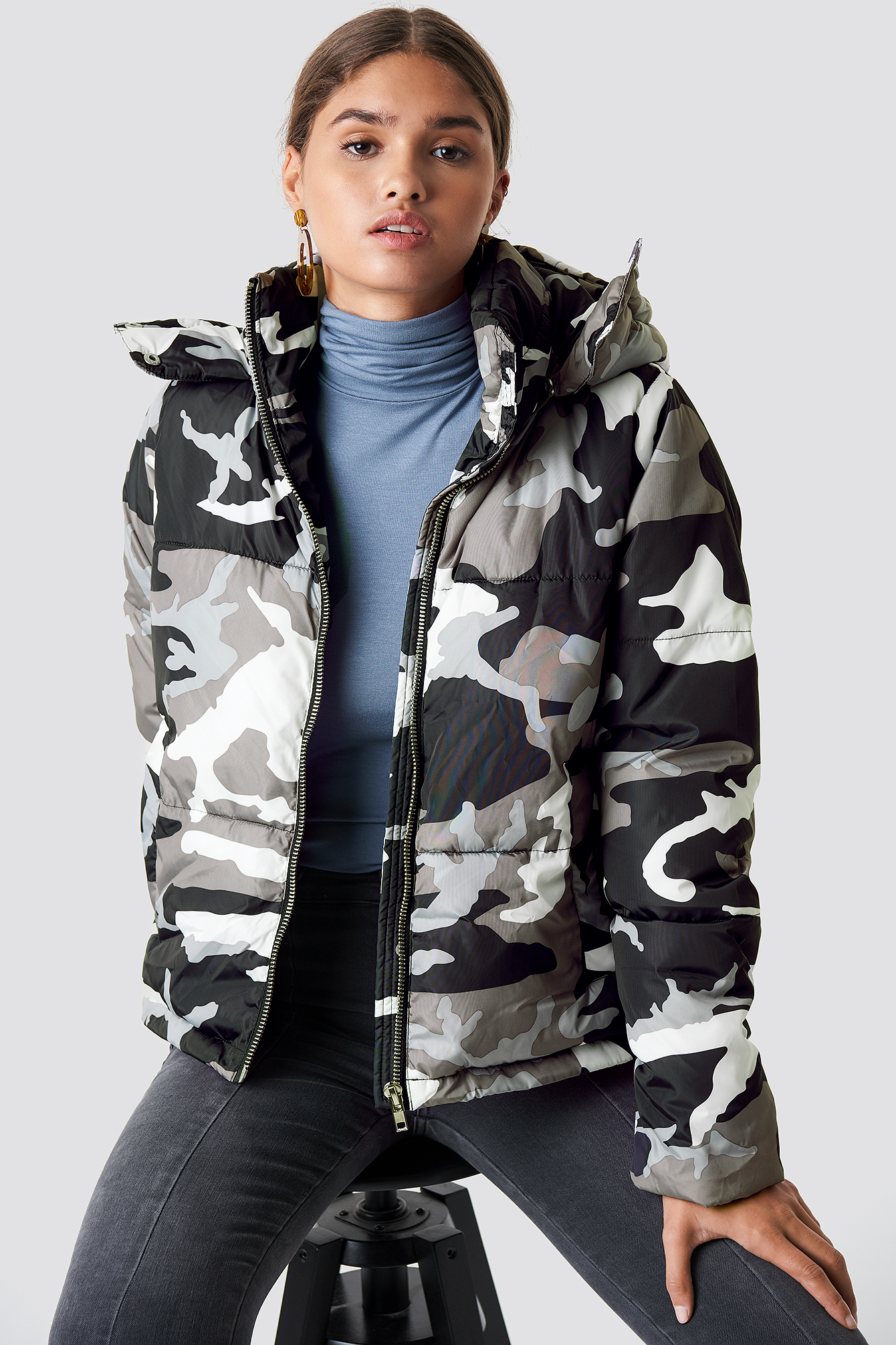 camo padded jacket