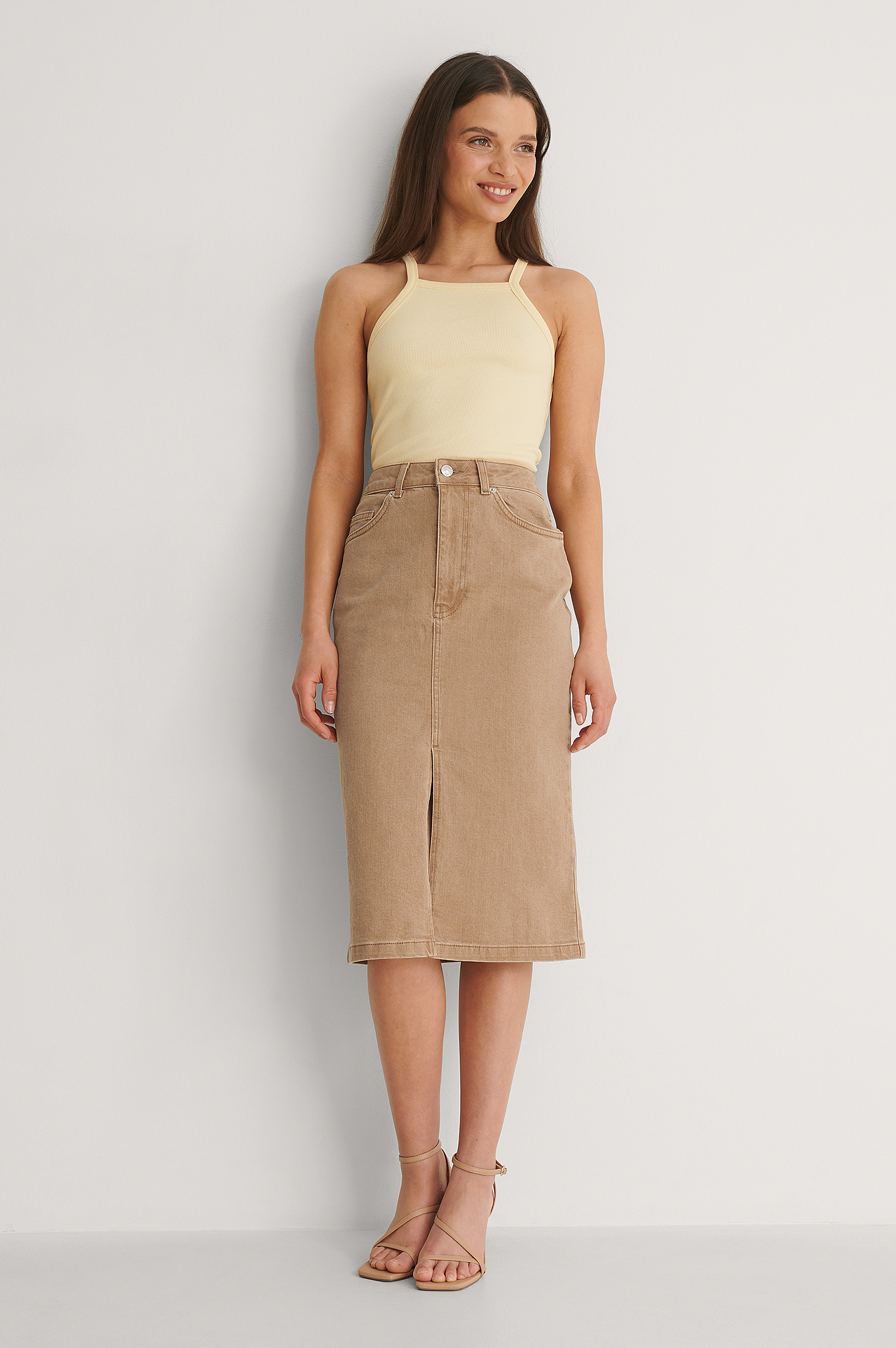 colored denim skirts