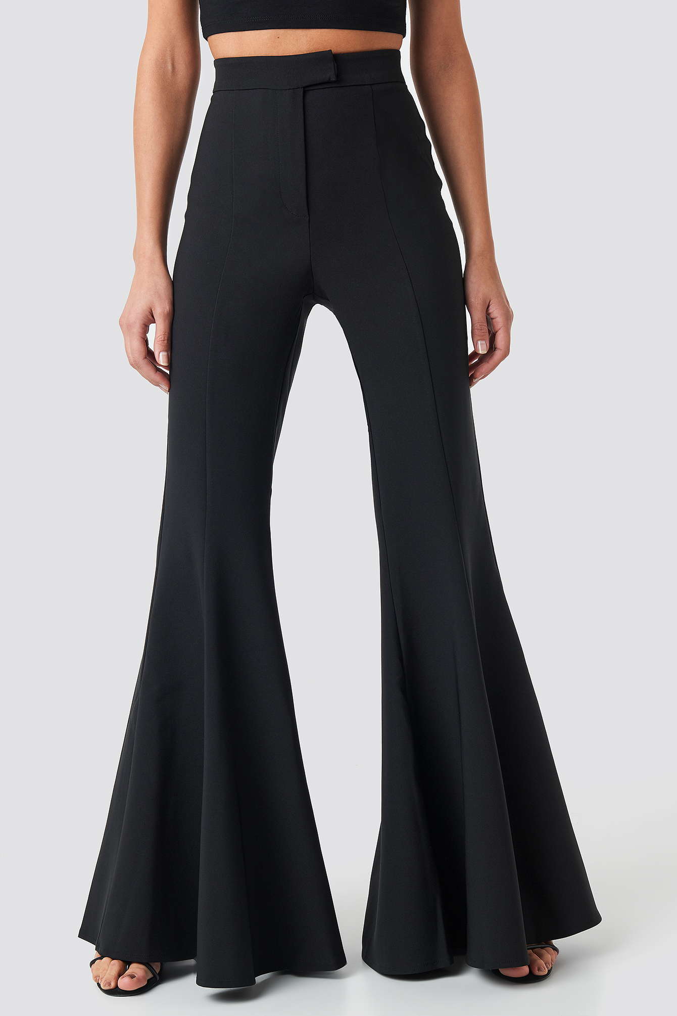 black flowy pants