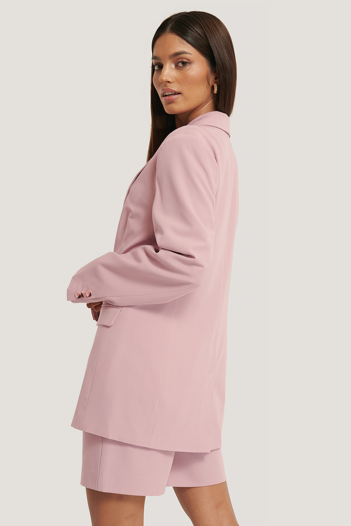 light pink boyfriend blazer