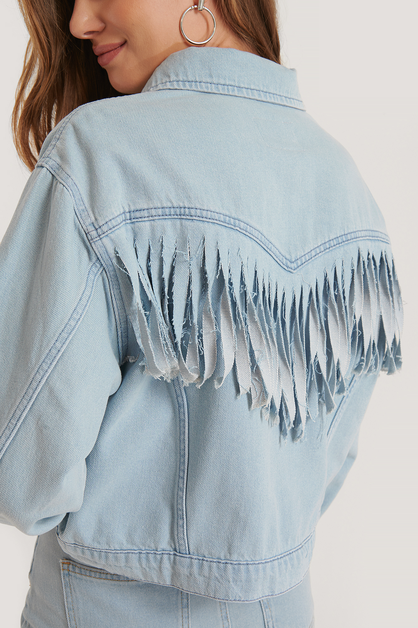 fringe denim jacket