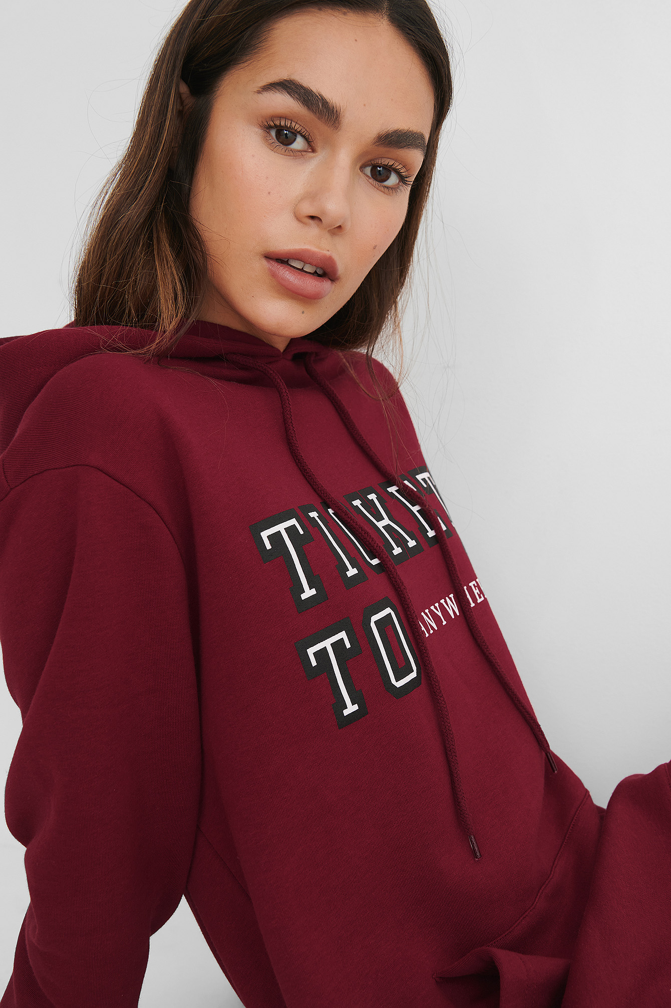 oversized red hoodie dress