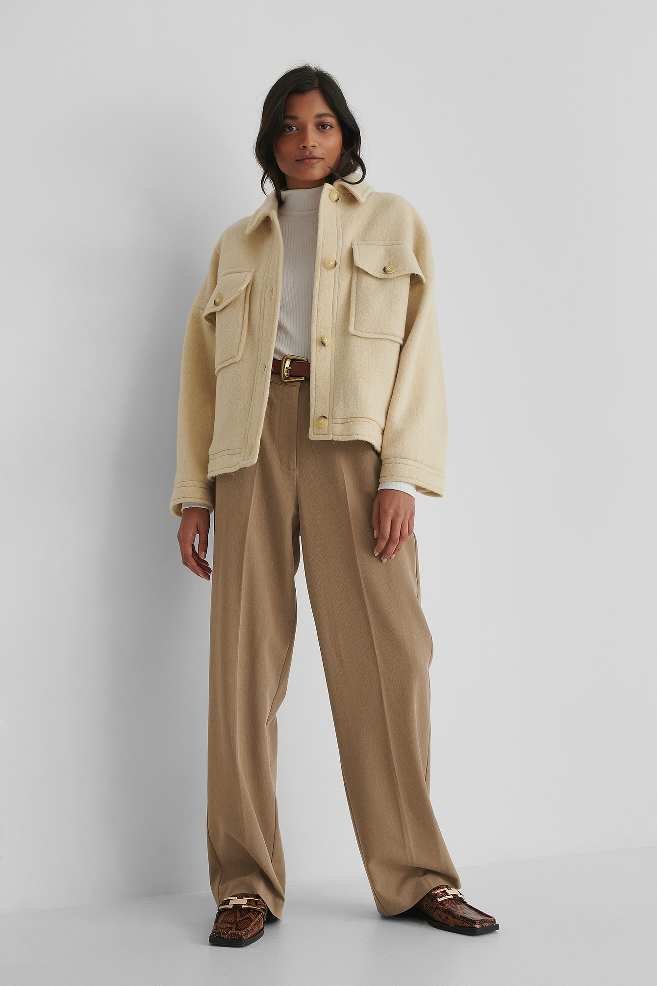 beige light jacket