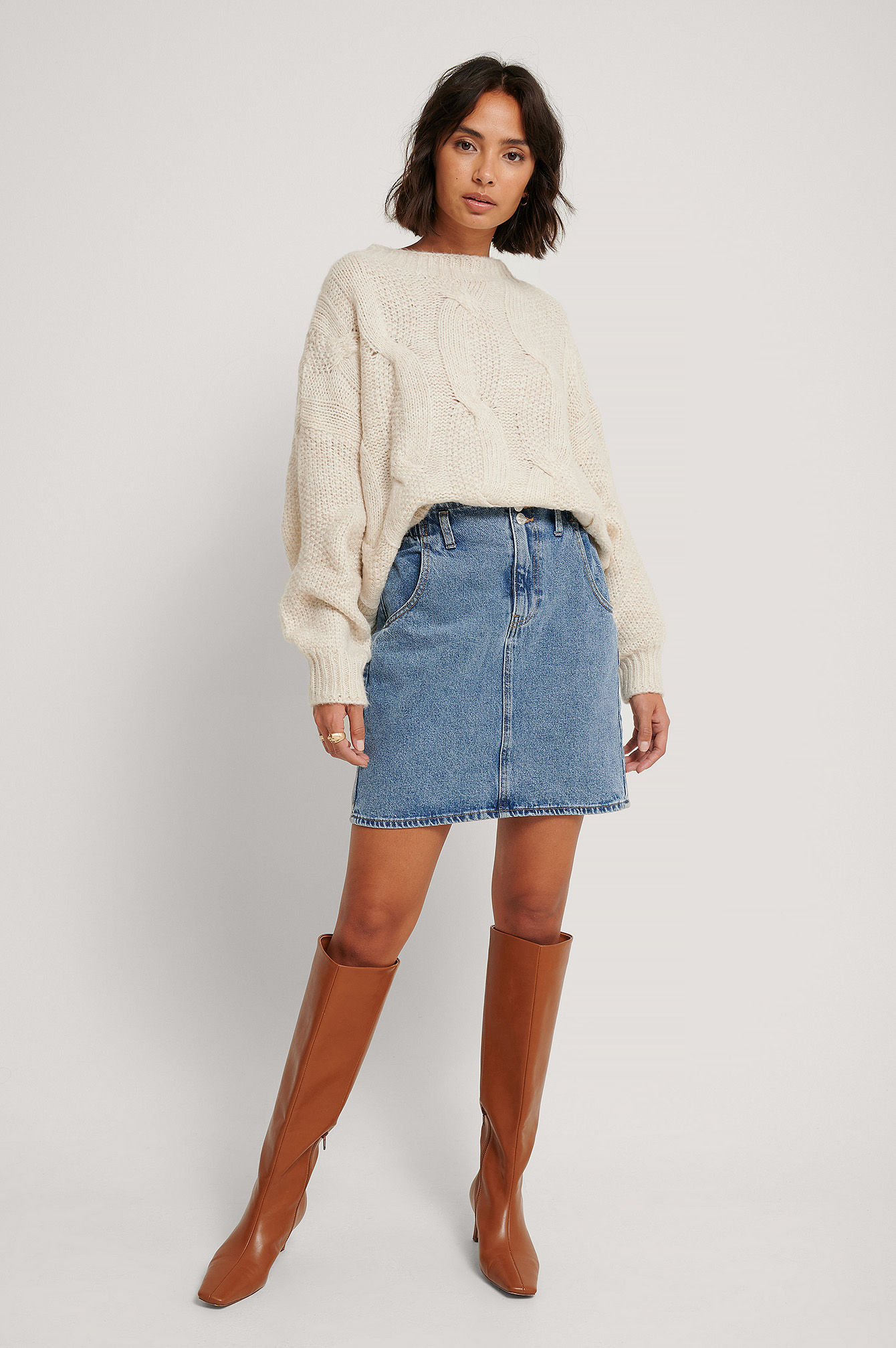 bailey 44 faux leather skirt