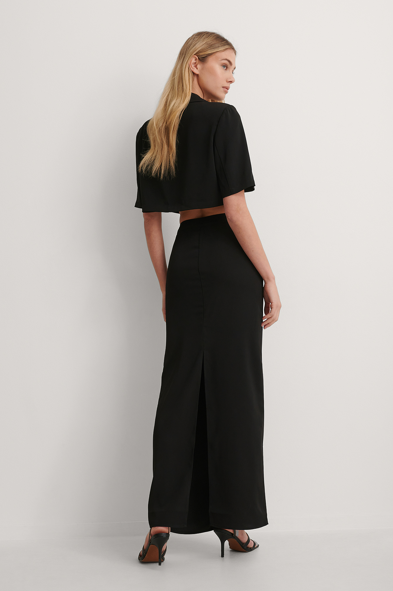 high slit maxi top