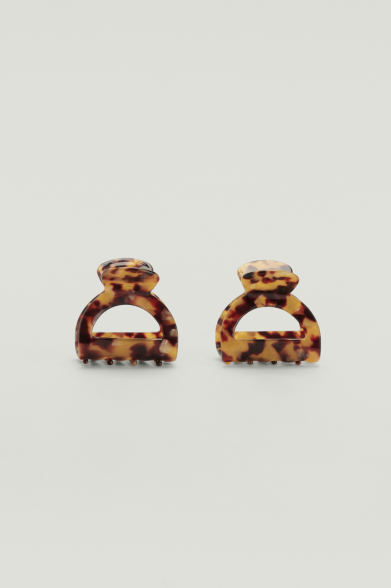 Tortoise 2-Pack Small Hairclips