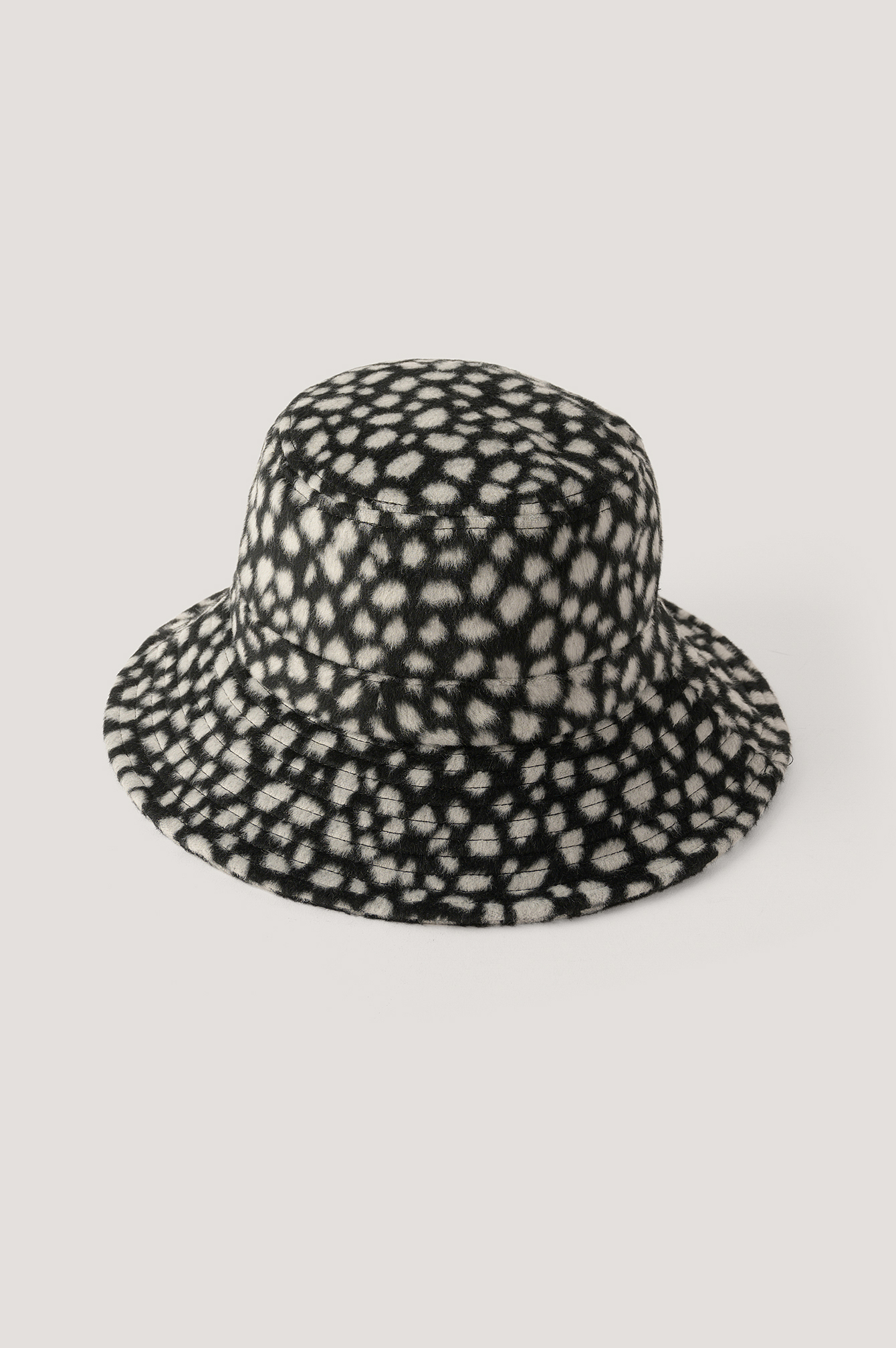 Black/White Animal Print Bucket Hat