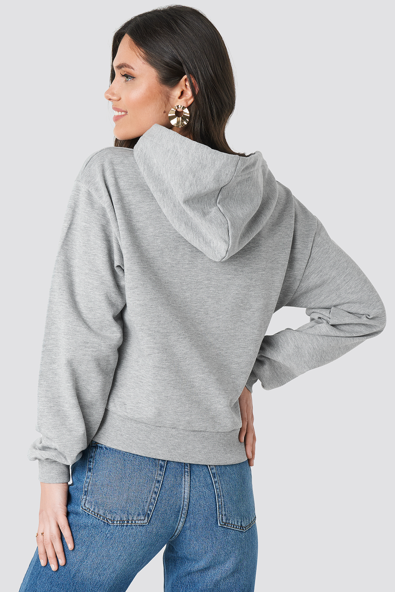 grey basic hoodie