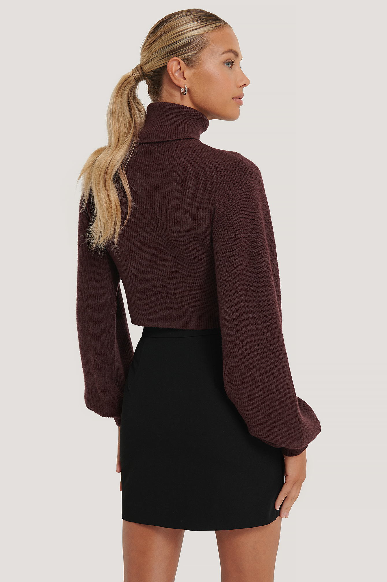 burgundy polo sweater