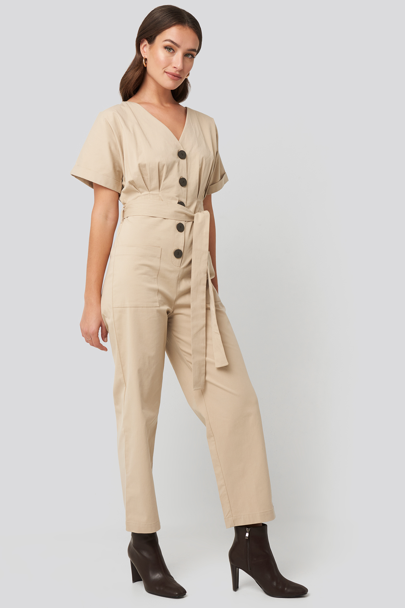 button up jumpsuit