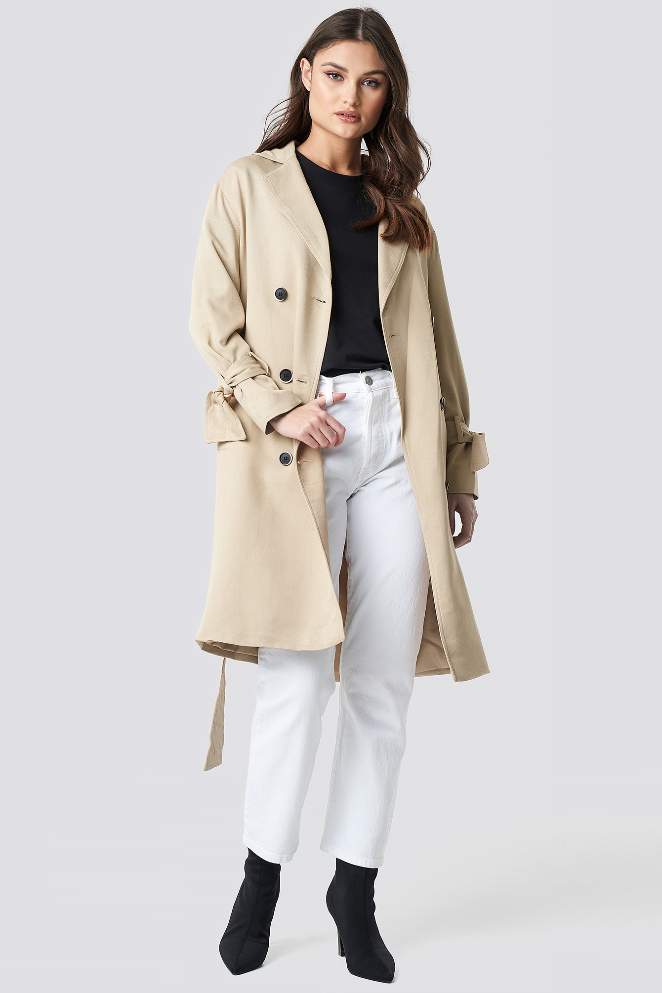 beige trench