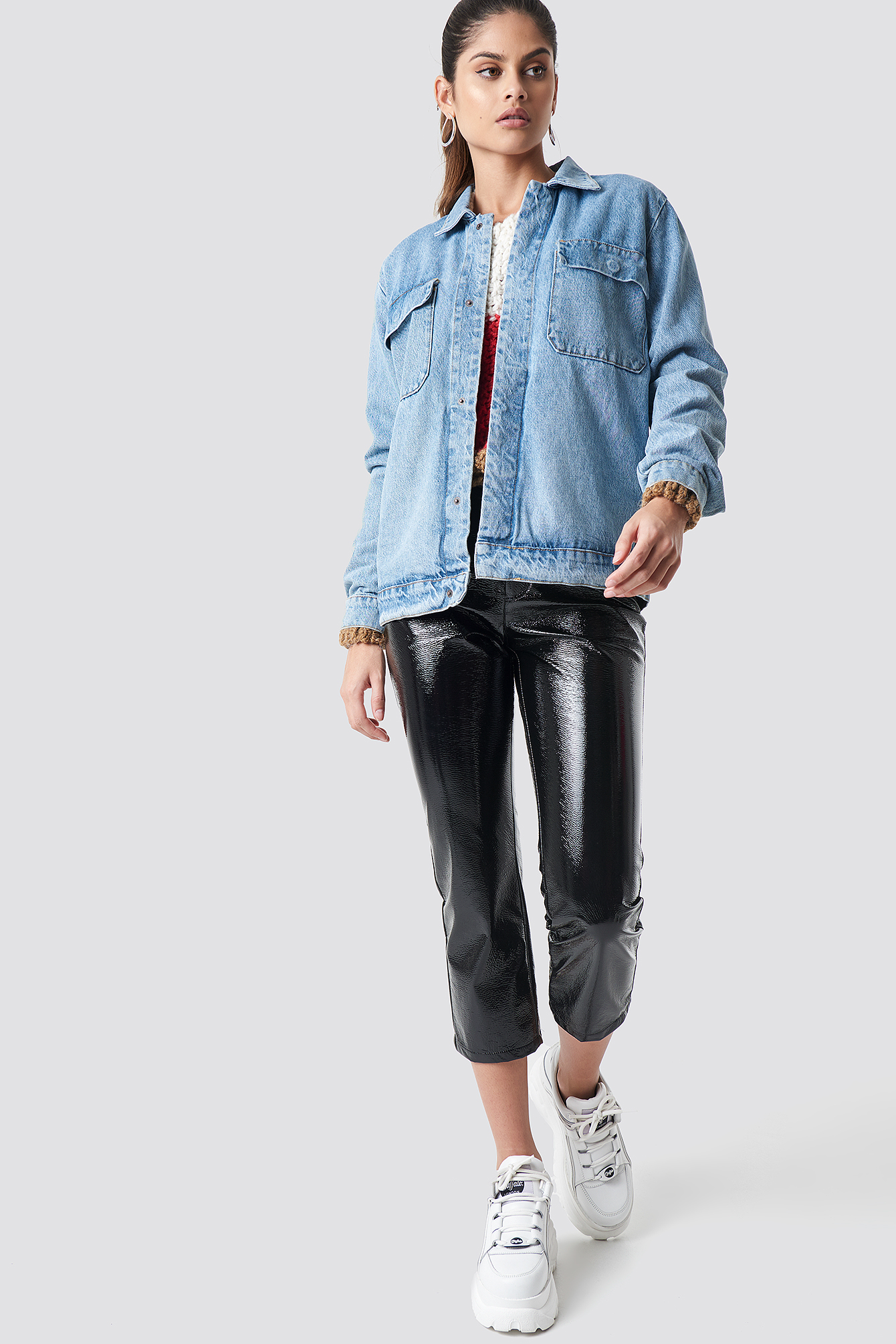 big oversized denim jacket