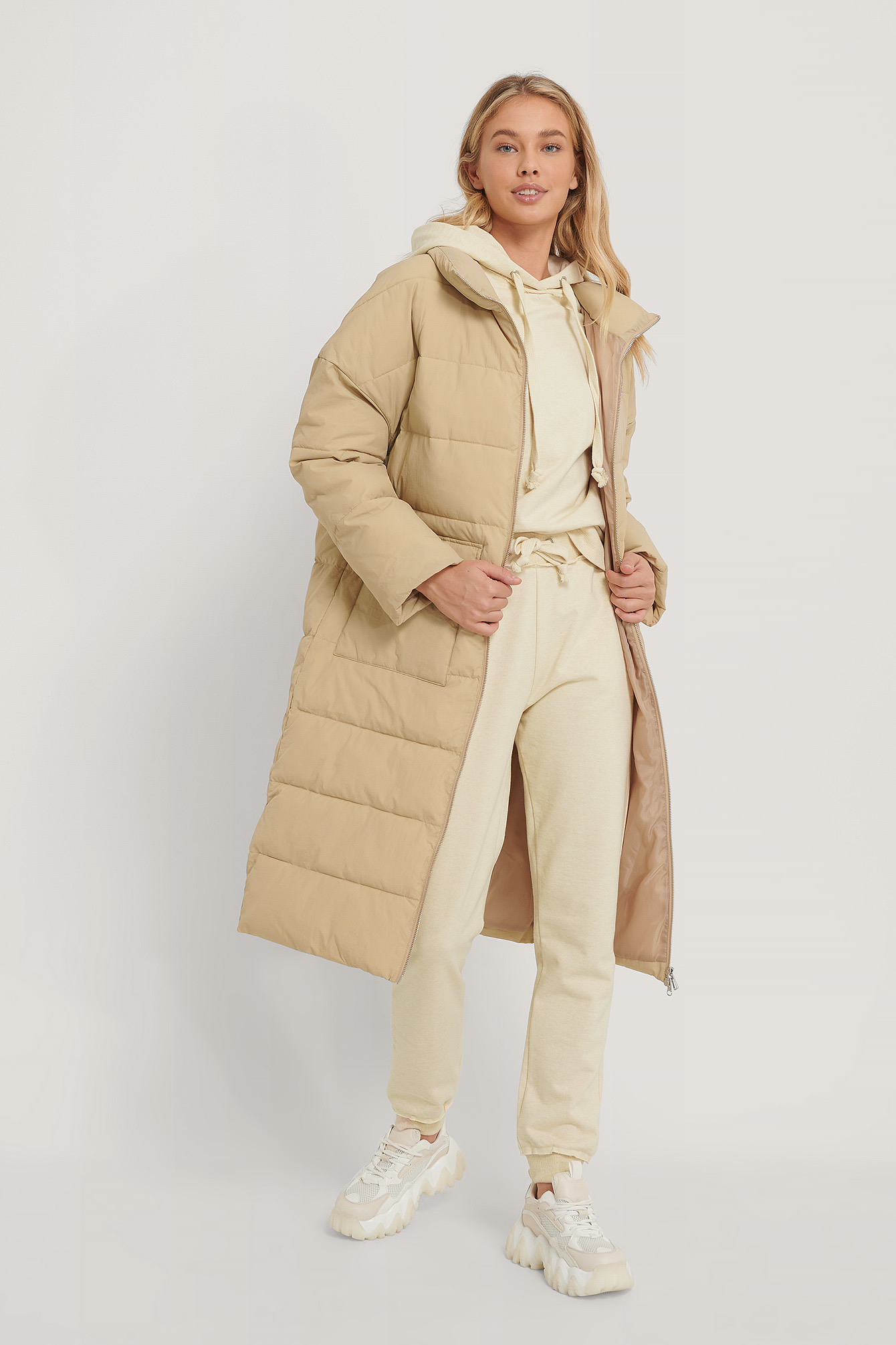 coat beige long