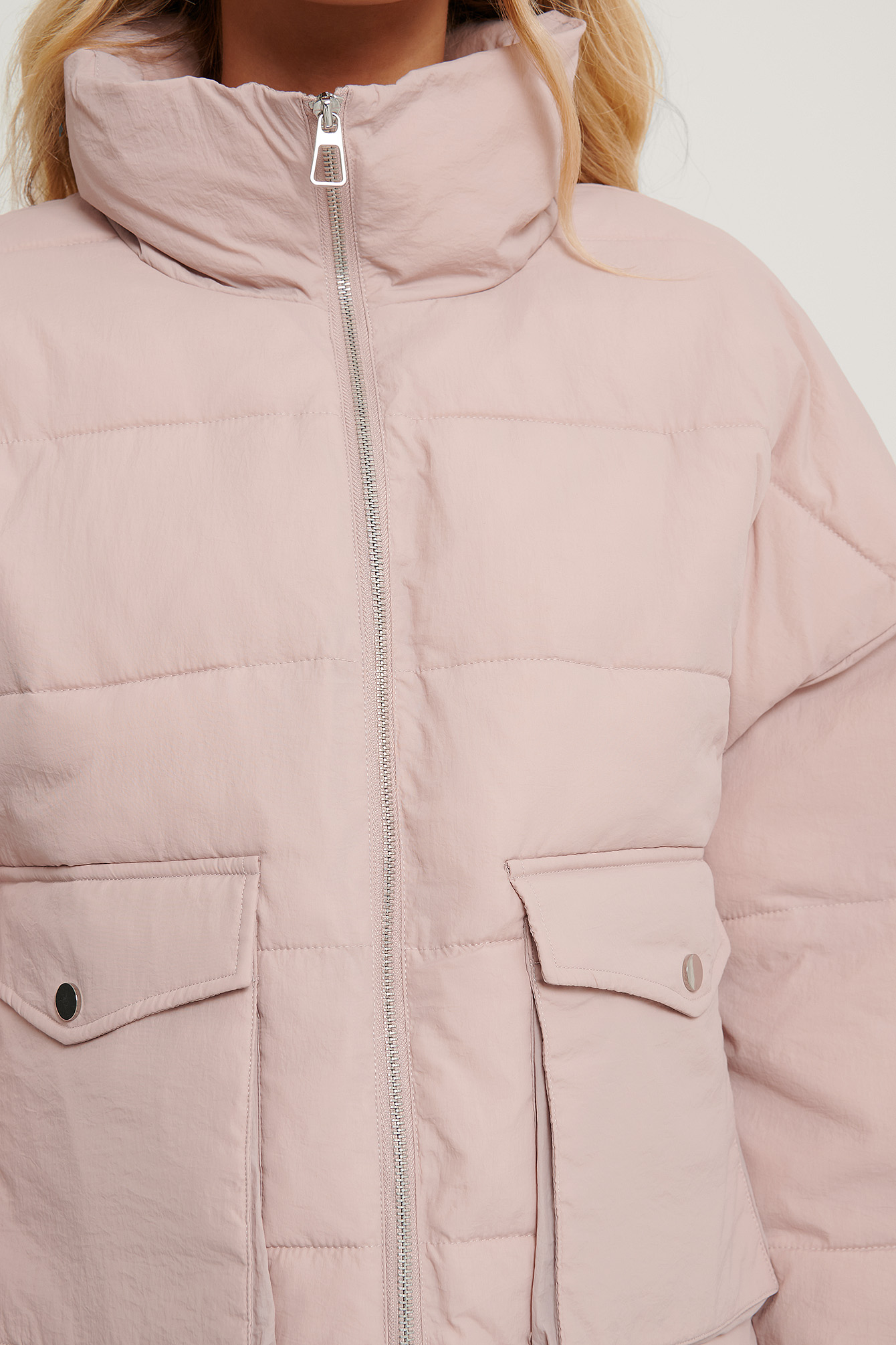 padded jacket pink