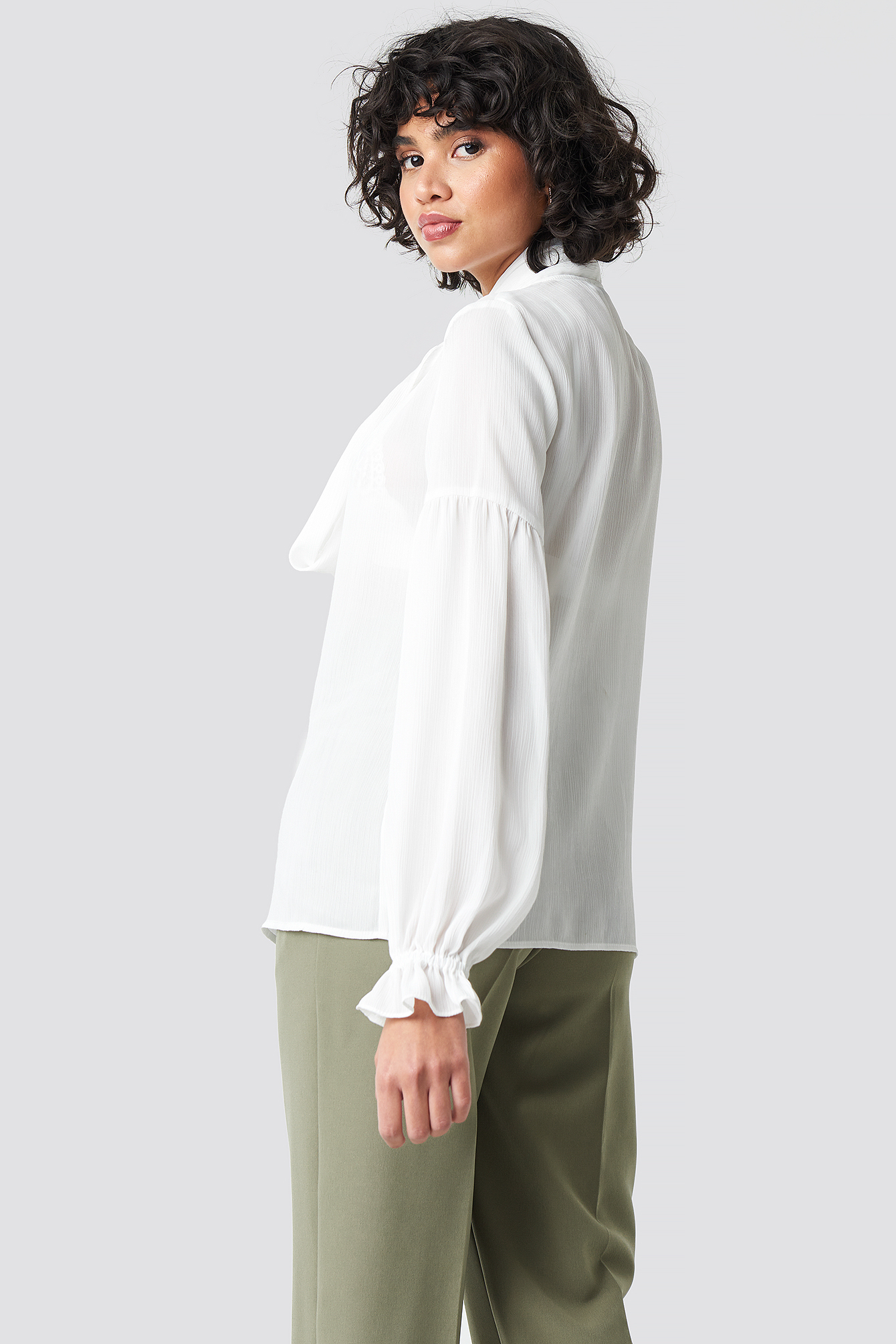 Bow Tie Blouse White