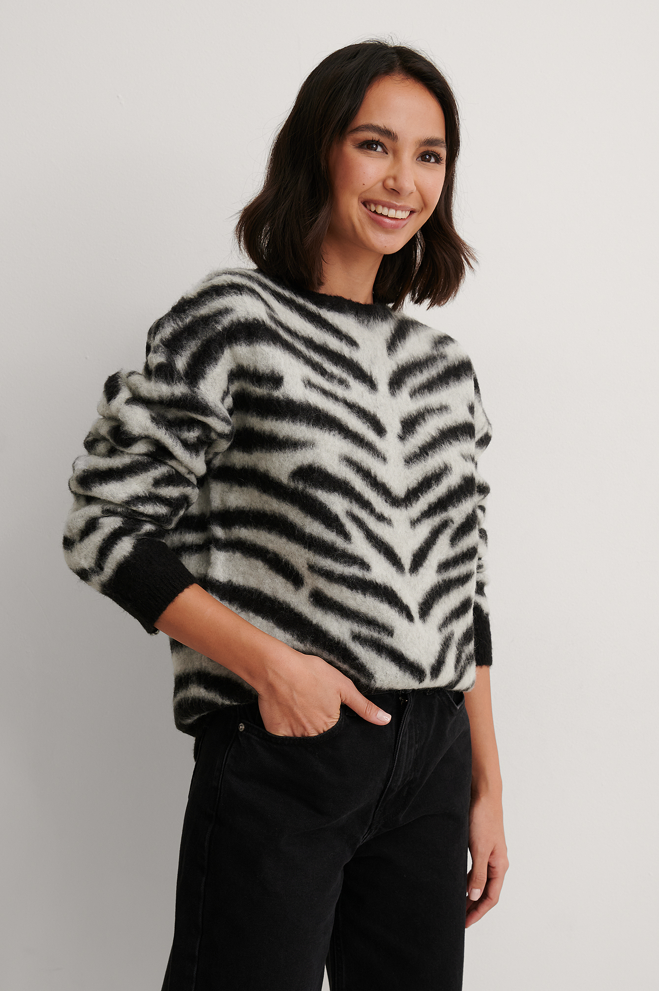 zebra sweater