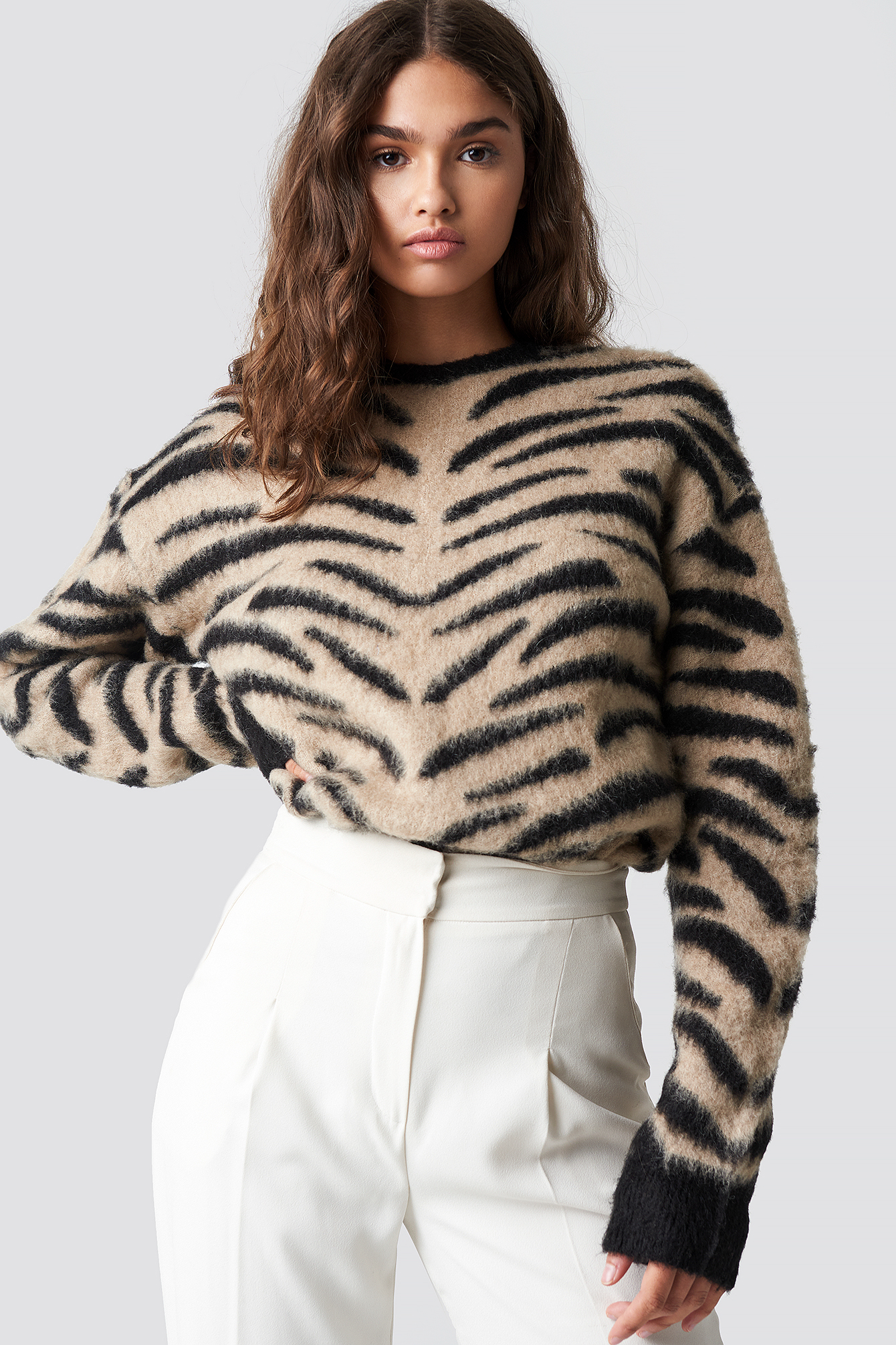zebra sweater