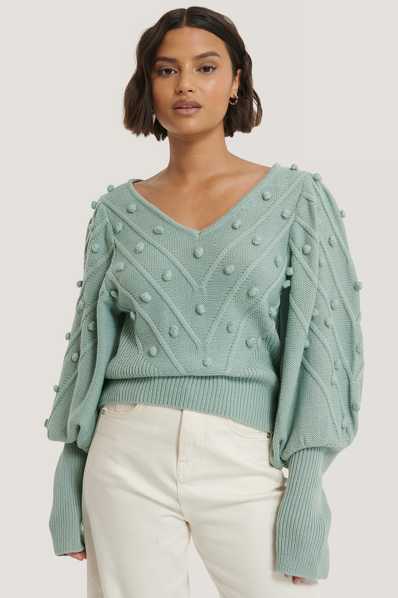bubble knit jumper