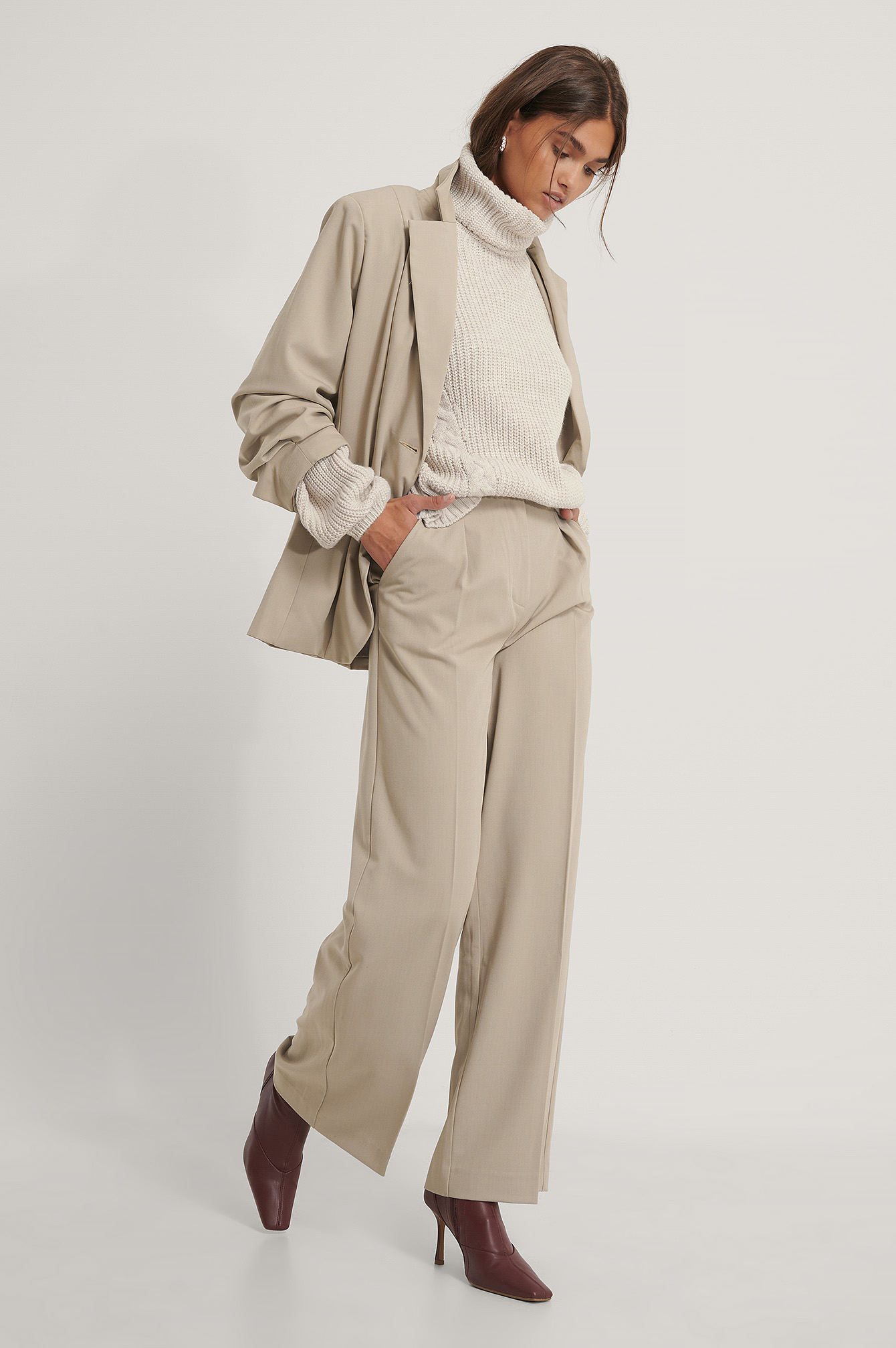 oversize cream sweater