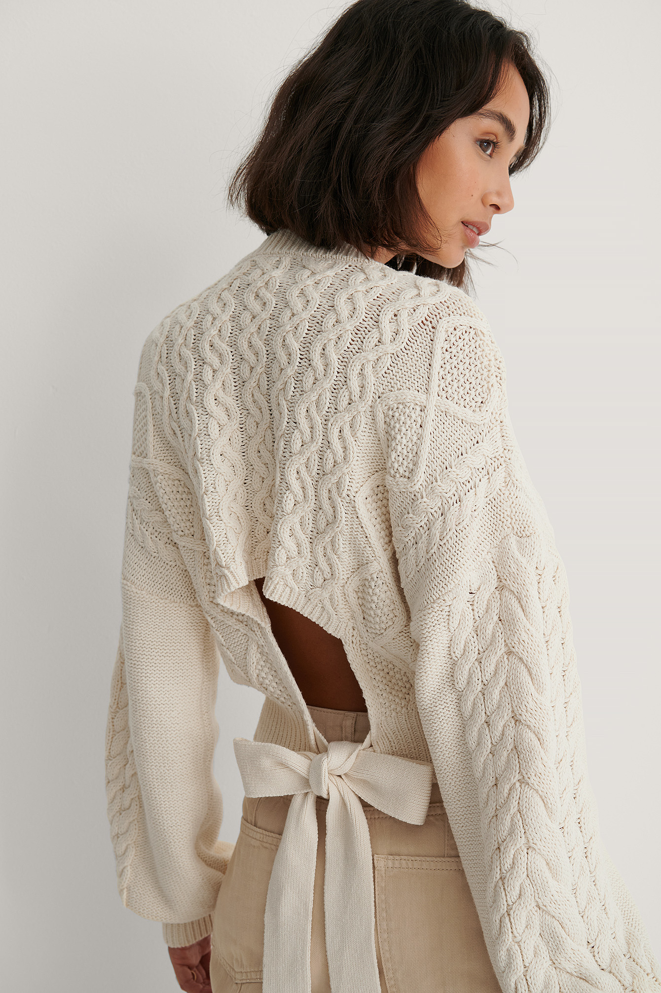 cropped lilac jumper