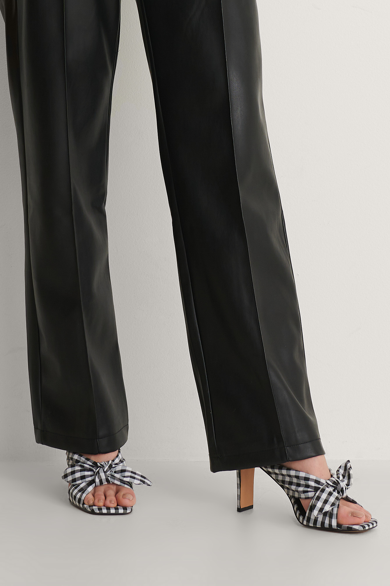checkered mules