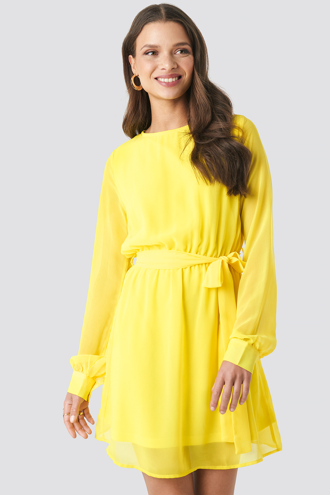 Chiffon Dress Yellow