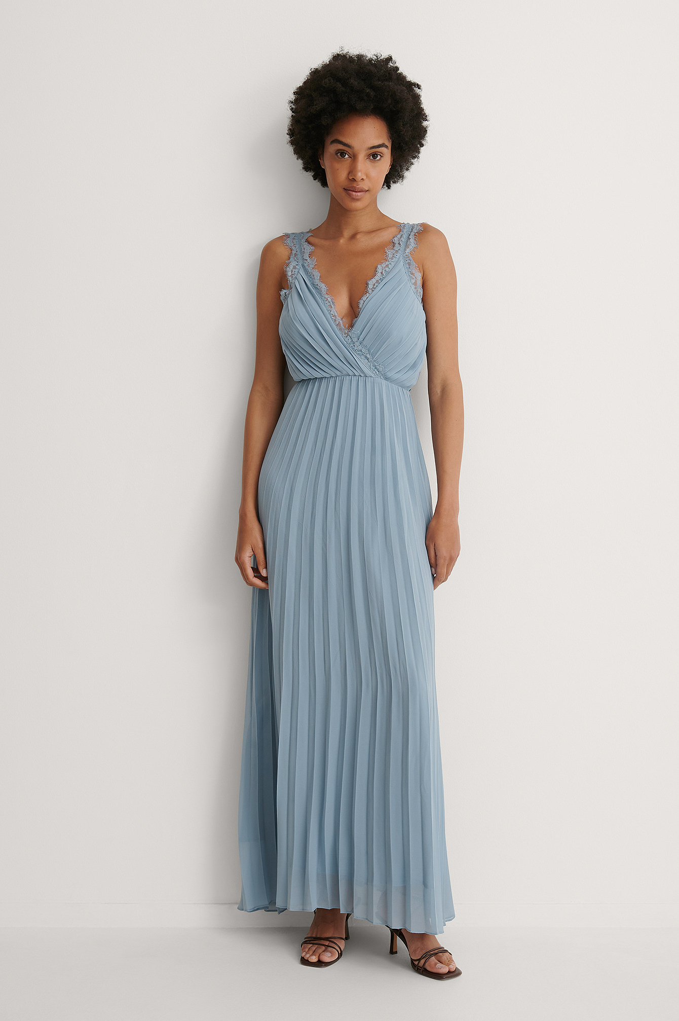 blue chiffon maxi