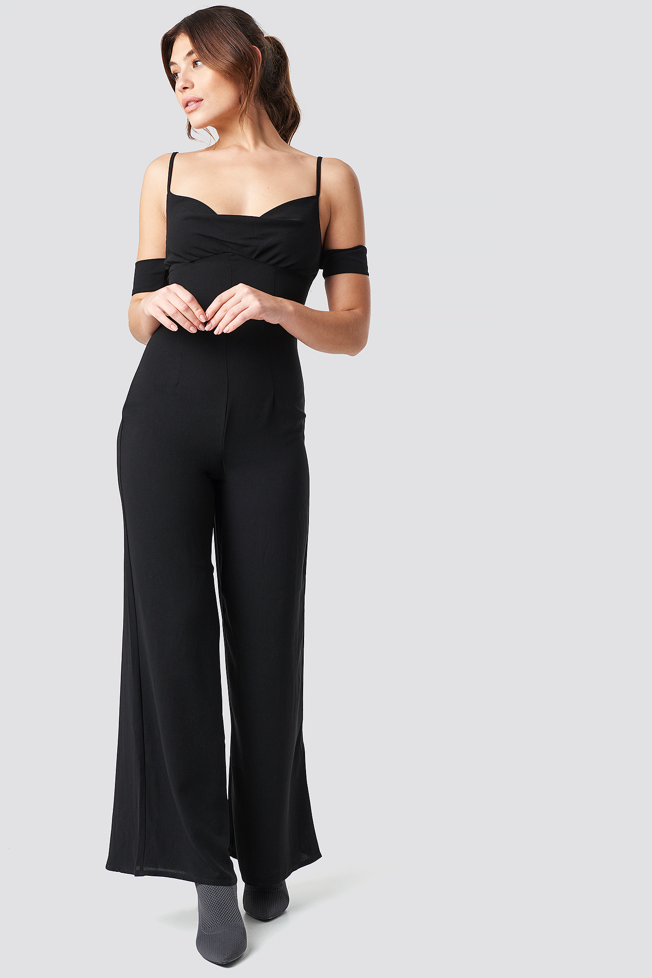 Cowl Neck Jumpsuit Black Na Kdlounge Com Cowl Neck Jumpsuit Black Na Kdlounge Com