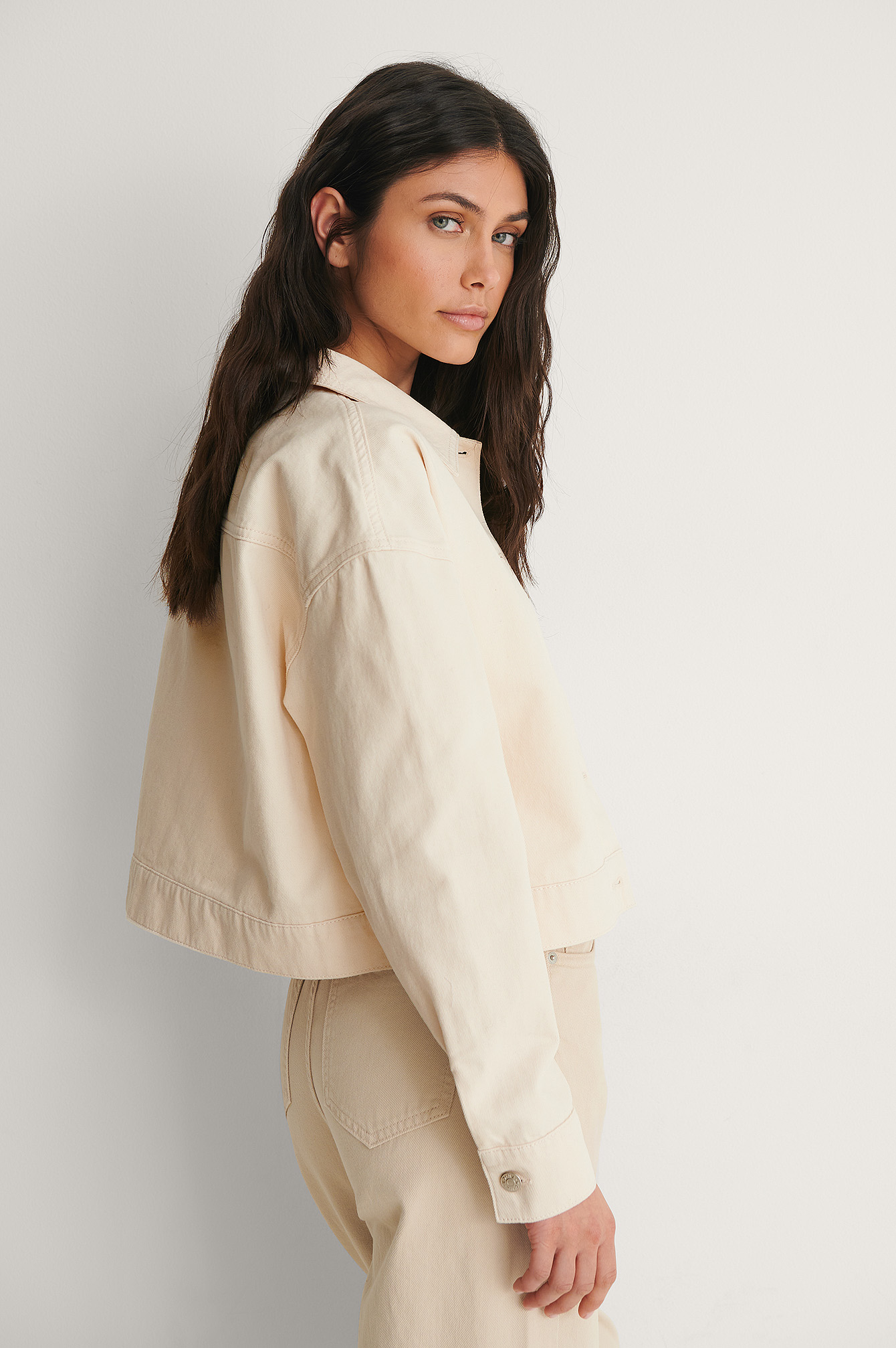 light beige denim jacket