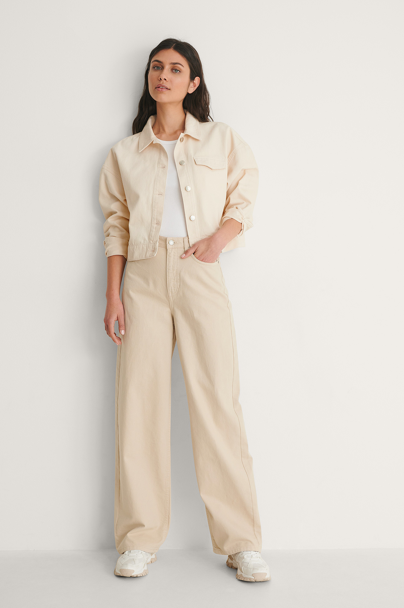 light beige denim jacket