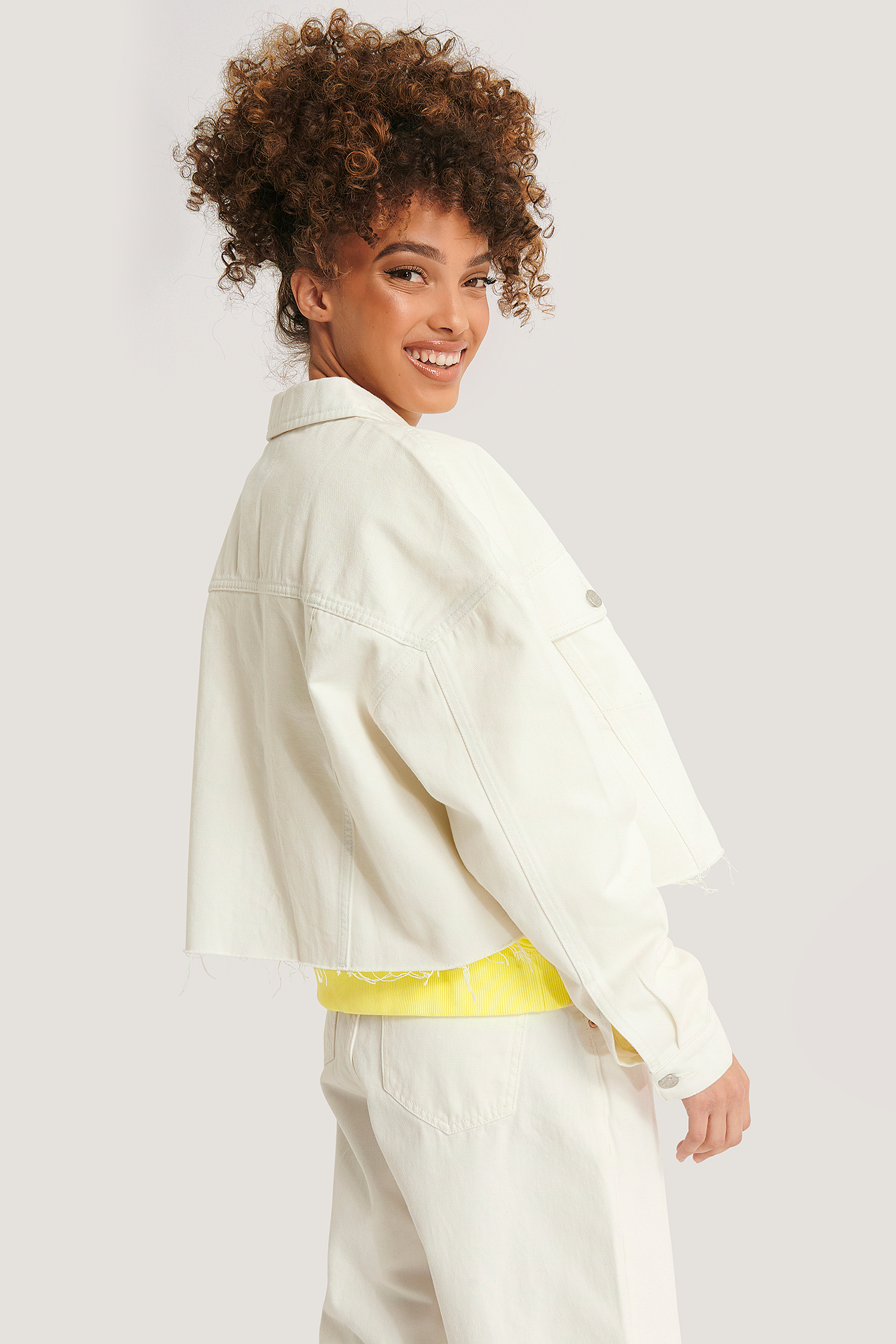 oversized white denim jacket womens