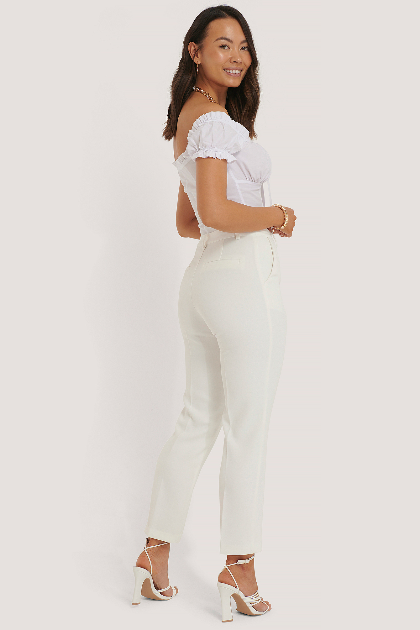 off white suit pants