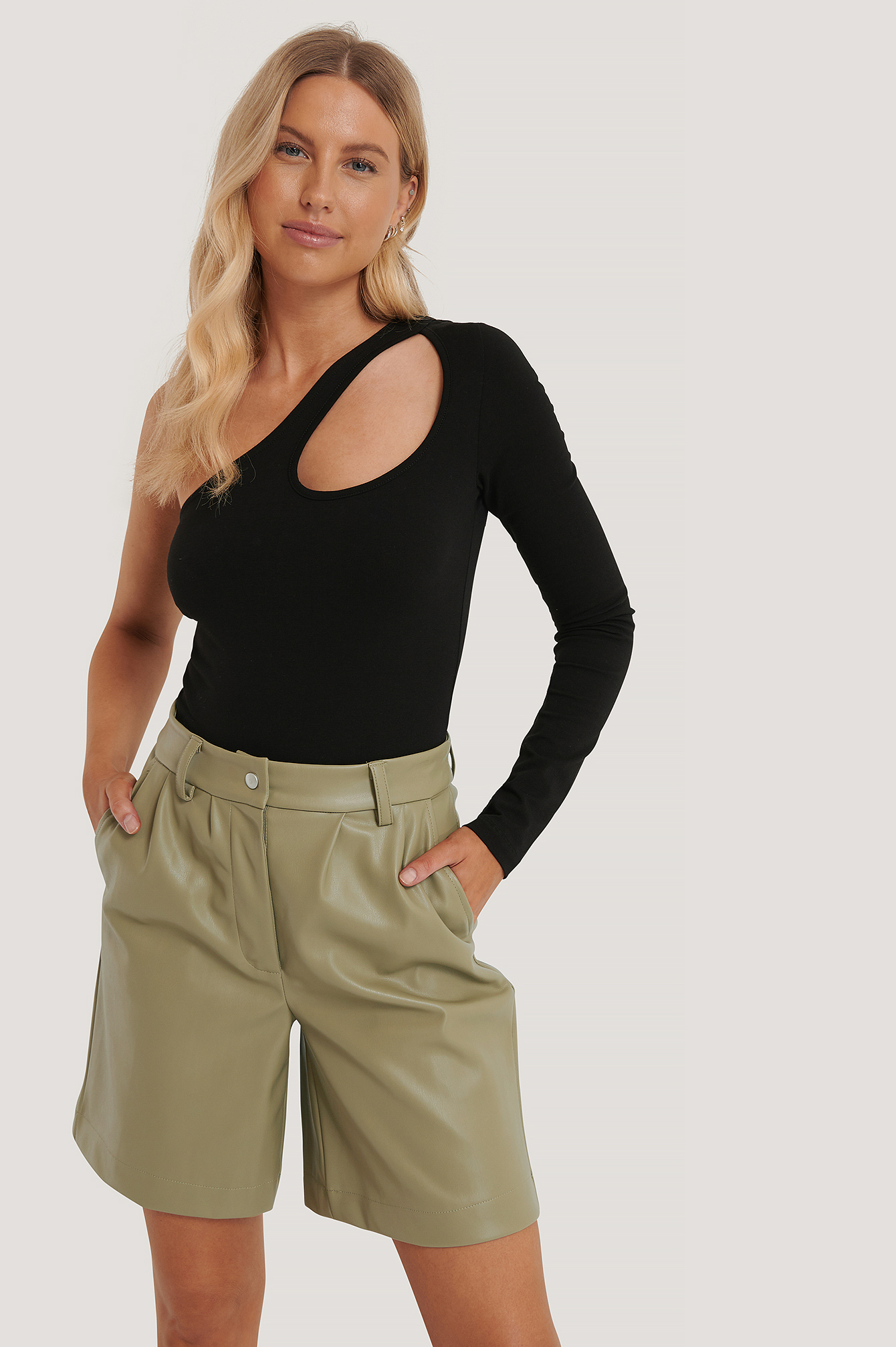 Cut Out Bodysuit Black