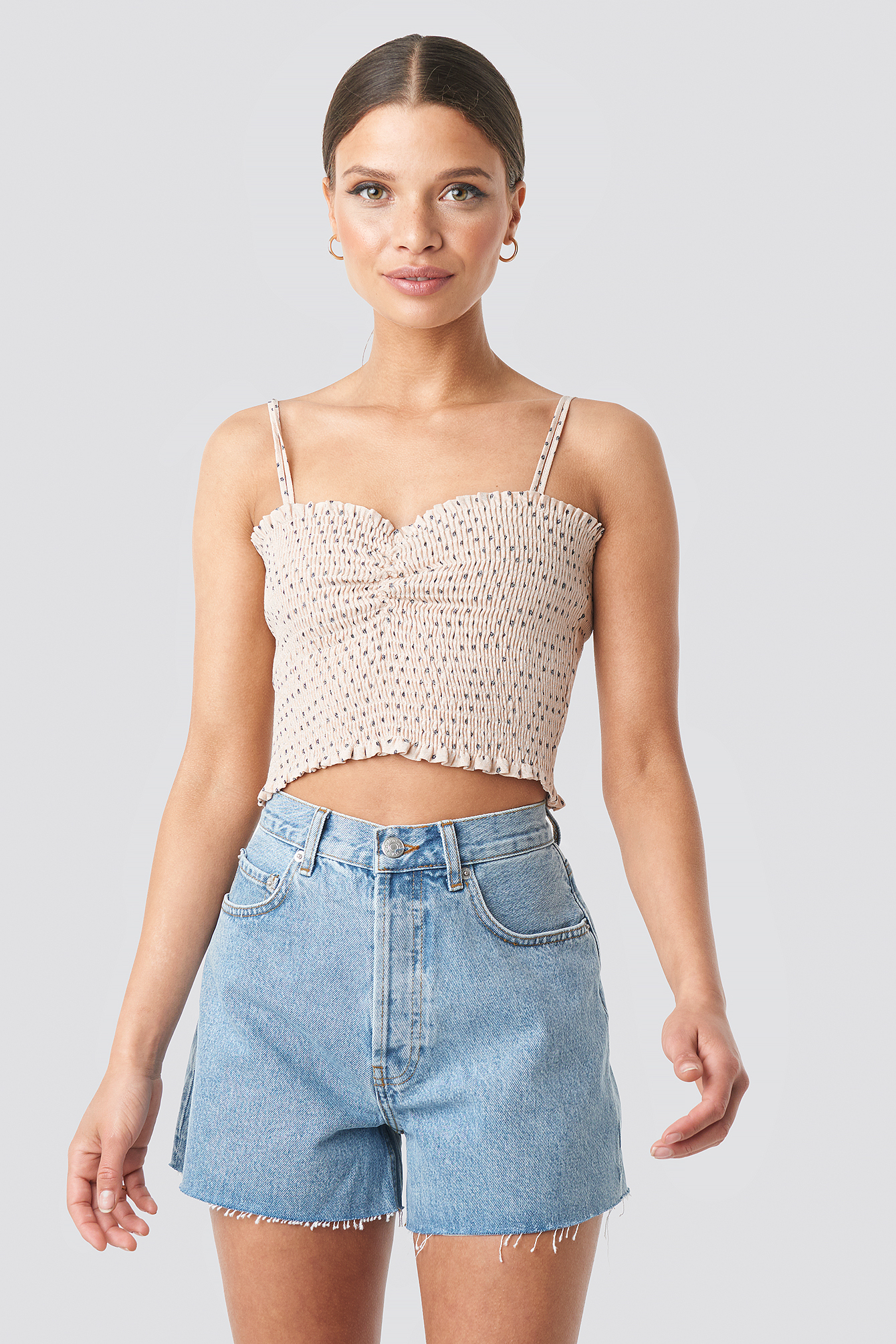 Denim High Waist Shorts Blue | na-kdlounge.com