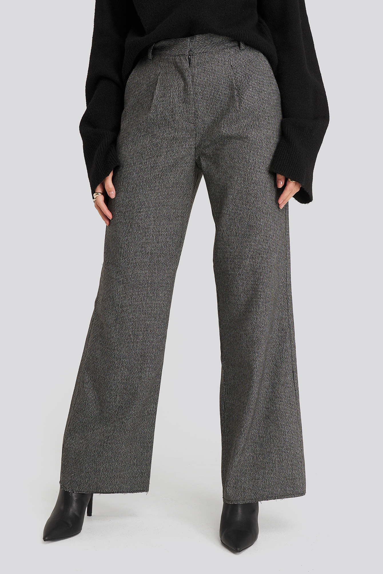 Dogtooth Raw Edge Suit Pants Grey Na Kdlounge Com Dogtooth Raw Edge Suit Pants Grey Na Kdlounge Com