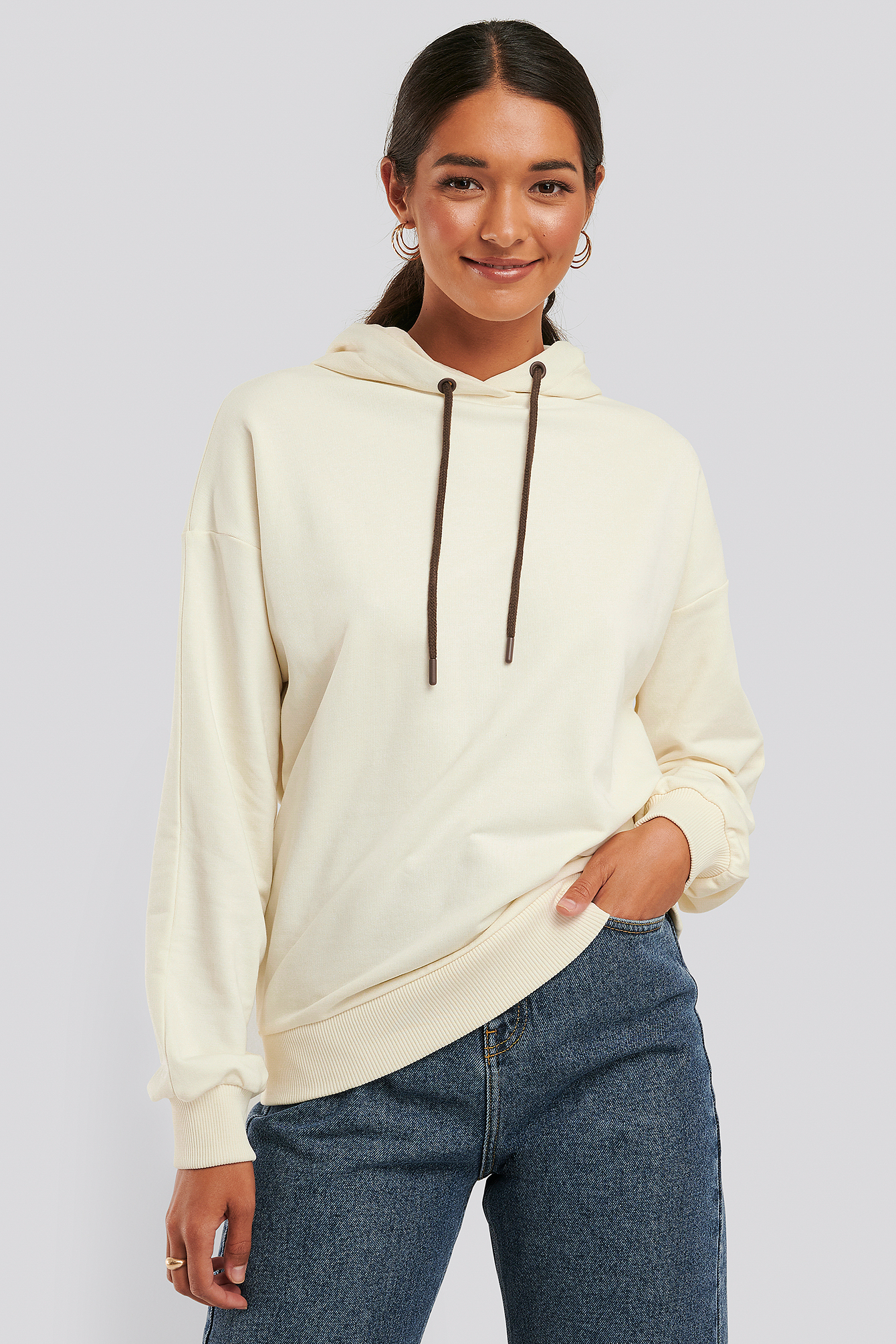 Drawstring Hoodie Offwhite | na-kdlounge.com