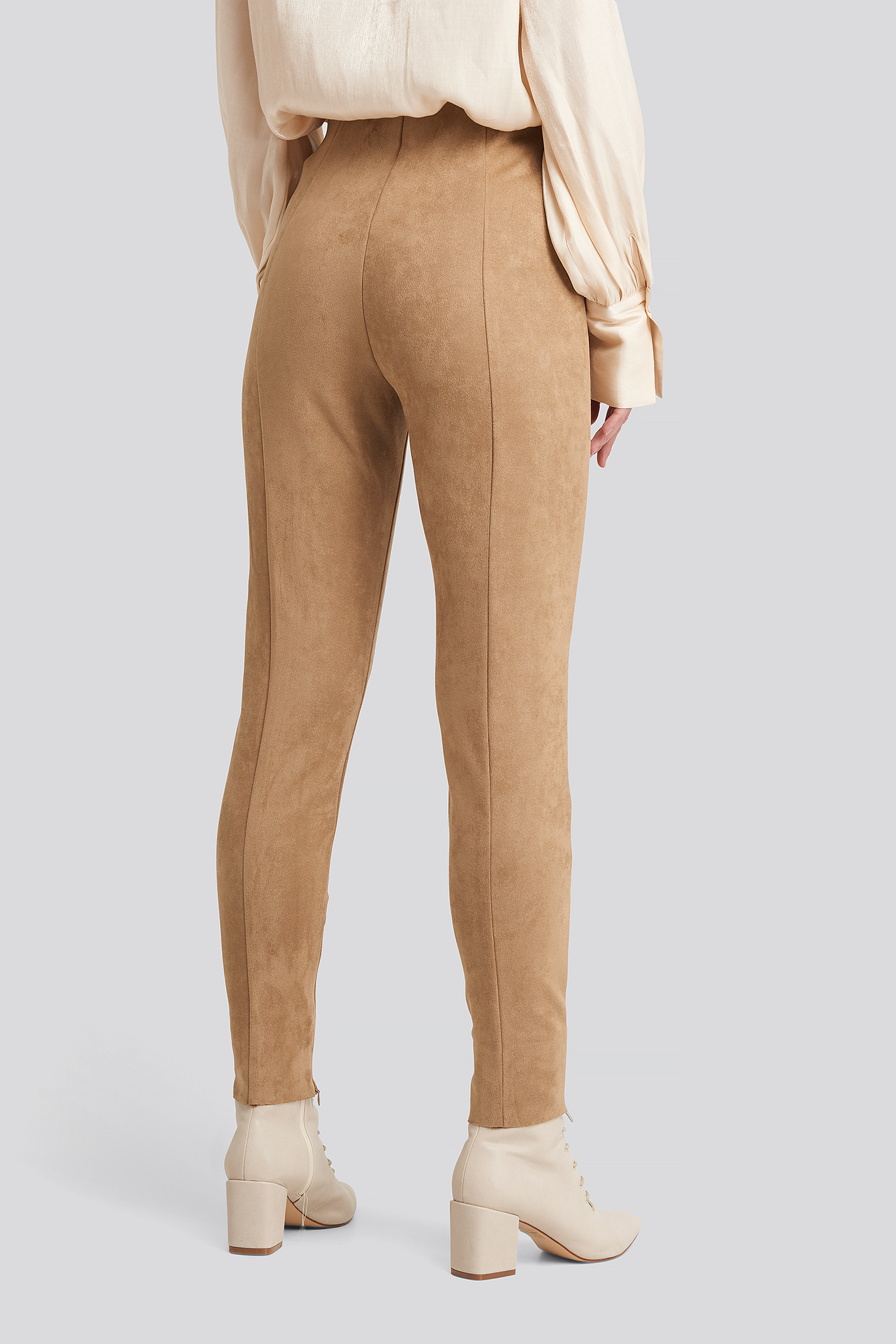 tan suede trousers