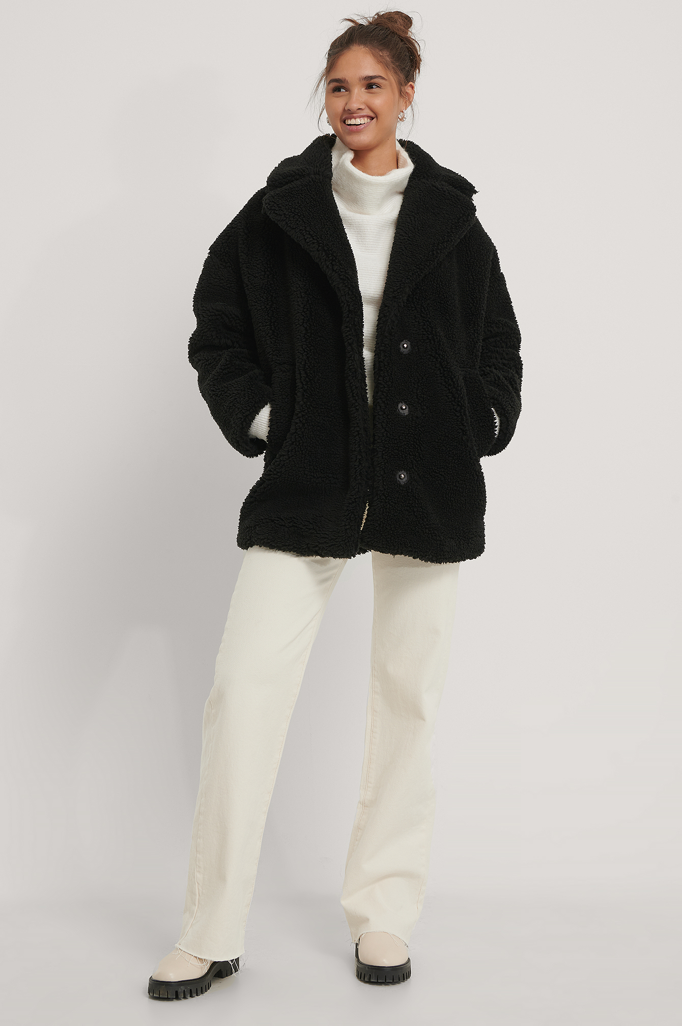 midi teddy bear coat