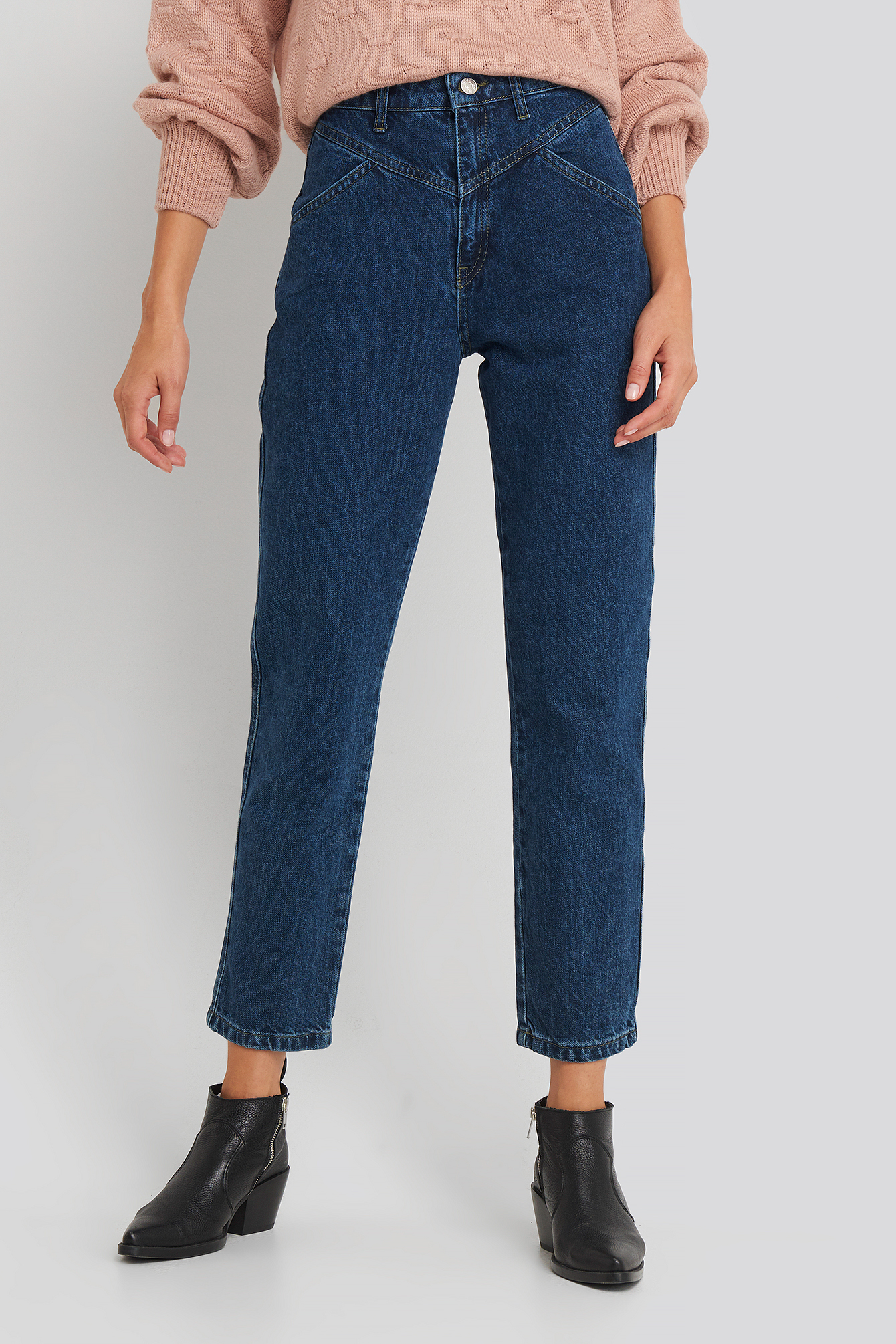 Front Yoke Jeans Blue