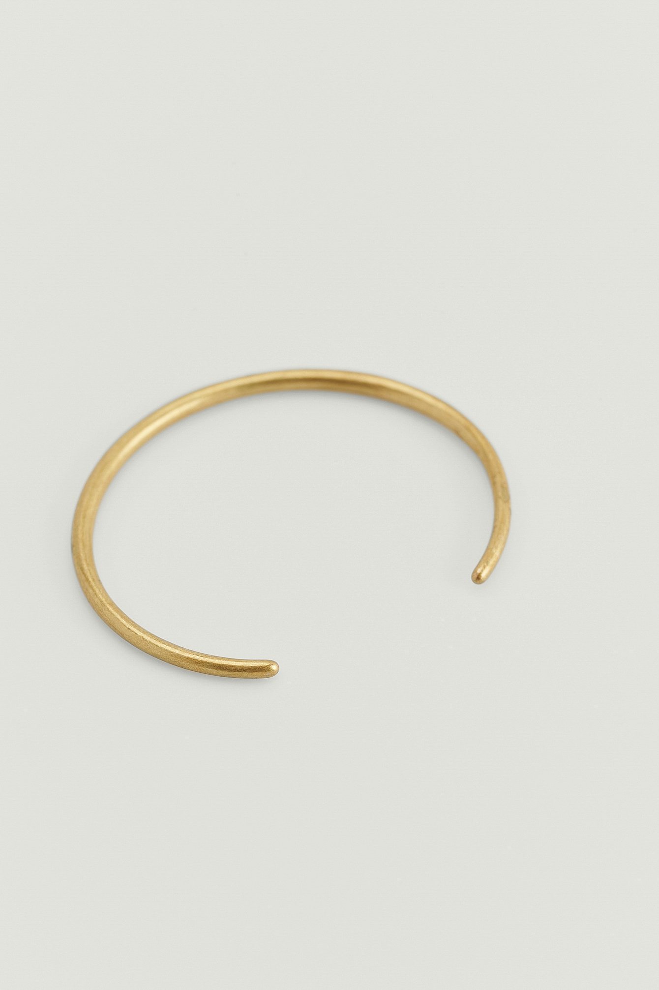 Gold Recycled Frosted Slim Banglet