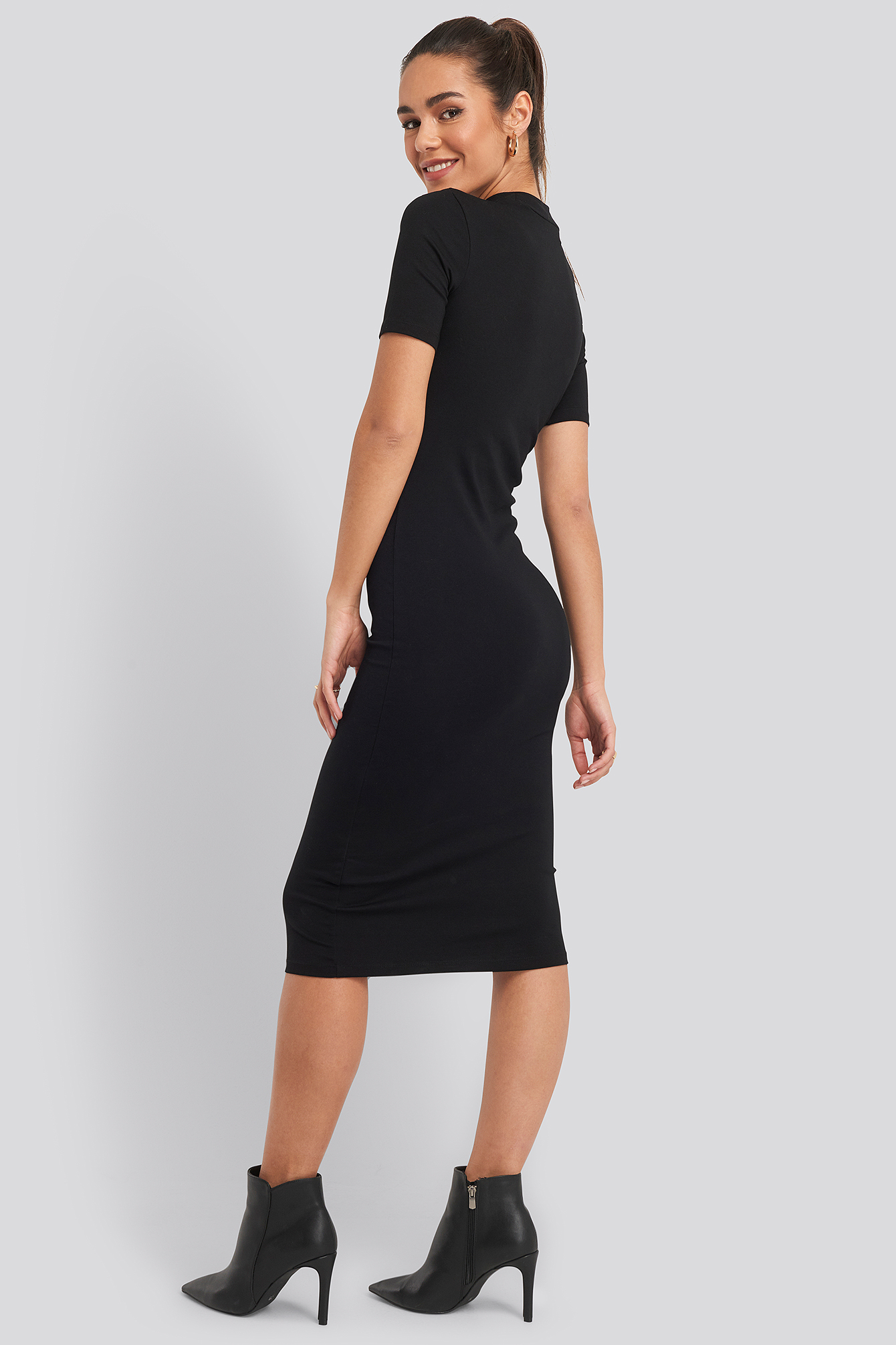 high neck midi