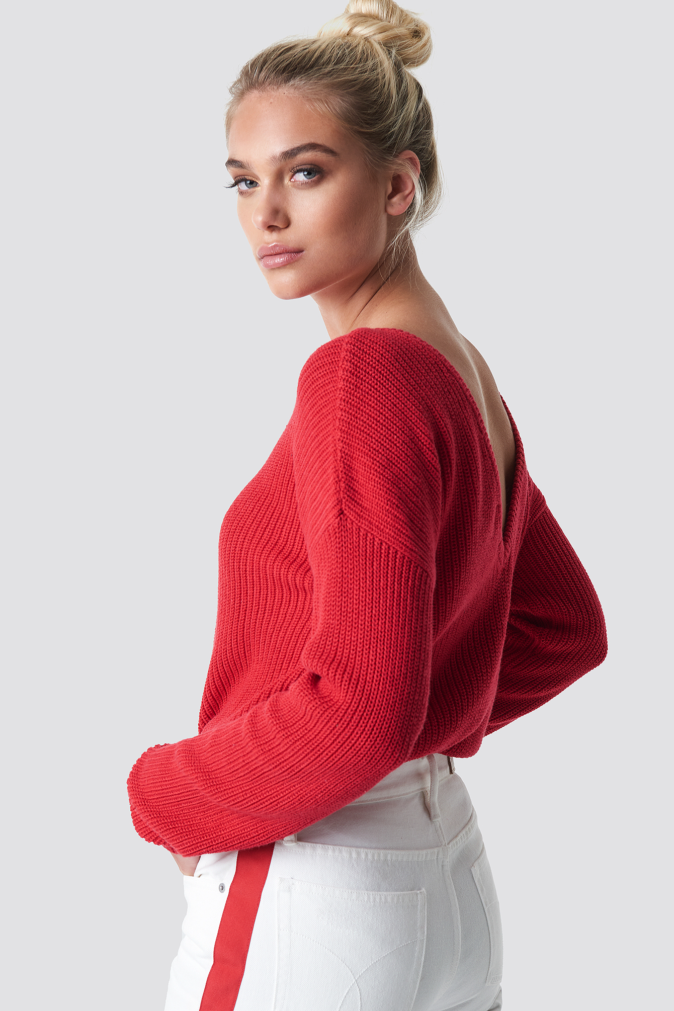 deep v sweater