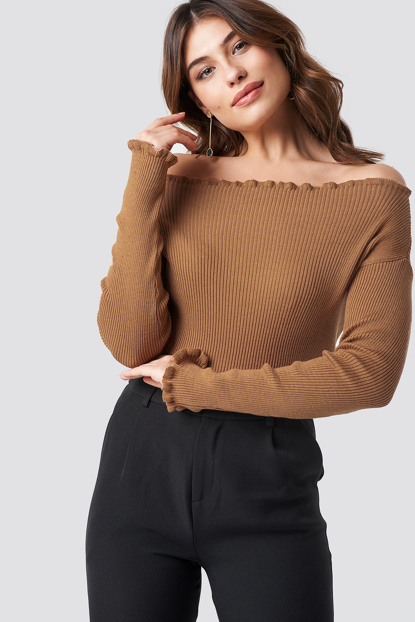 shein off shoulder sweater