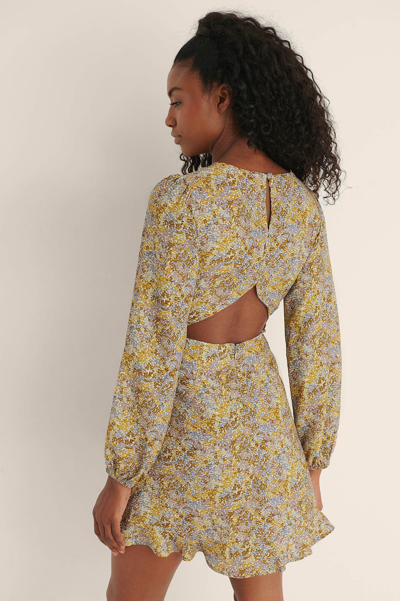 long sleeve open back