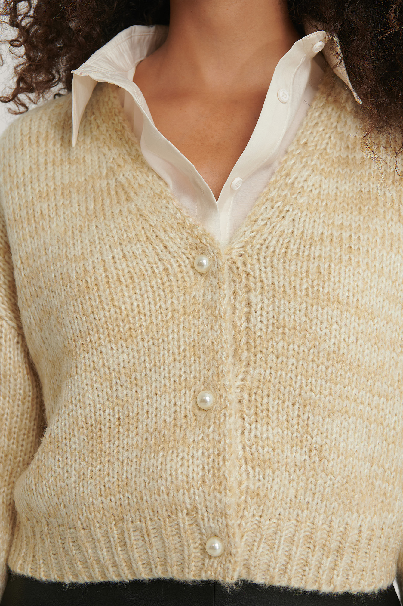 pearl detail knitted cardigan nakd