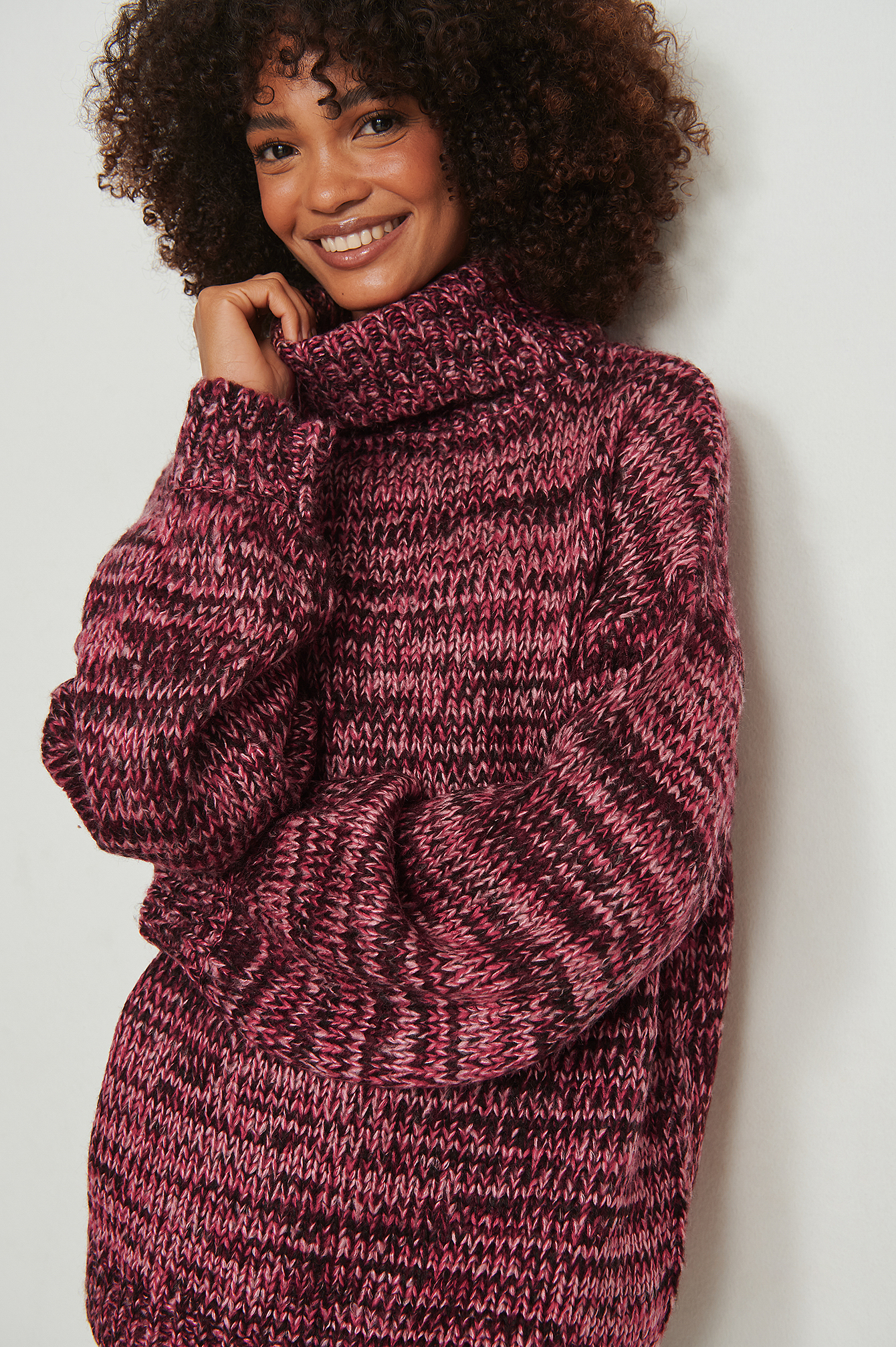 multi colored turtleneck