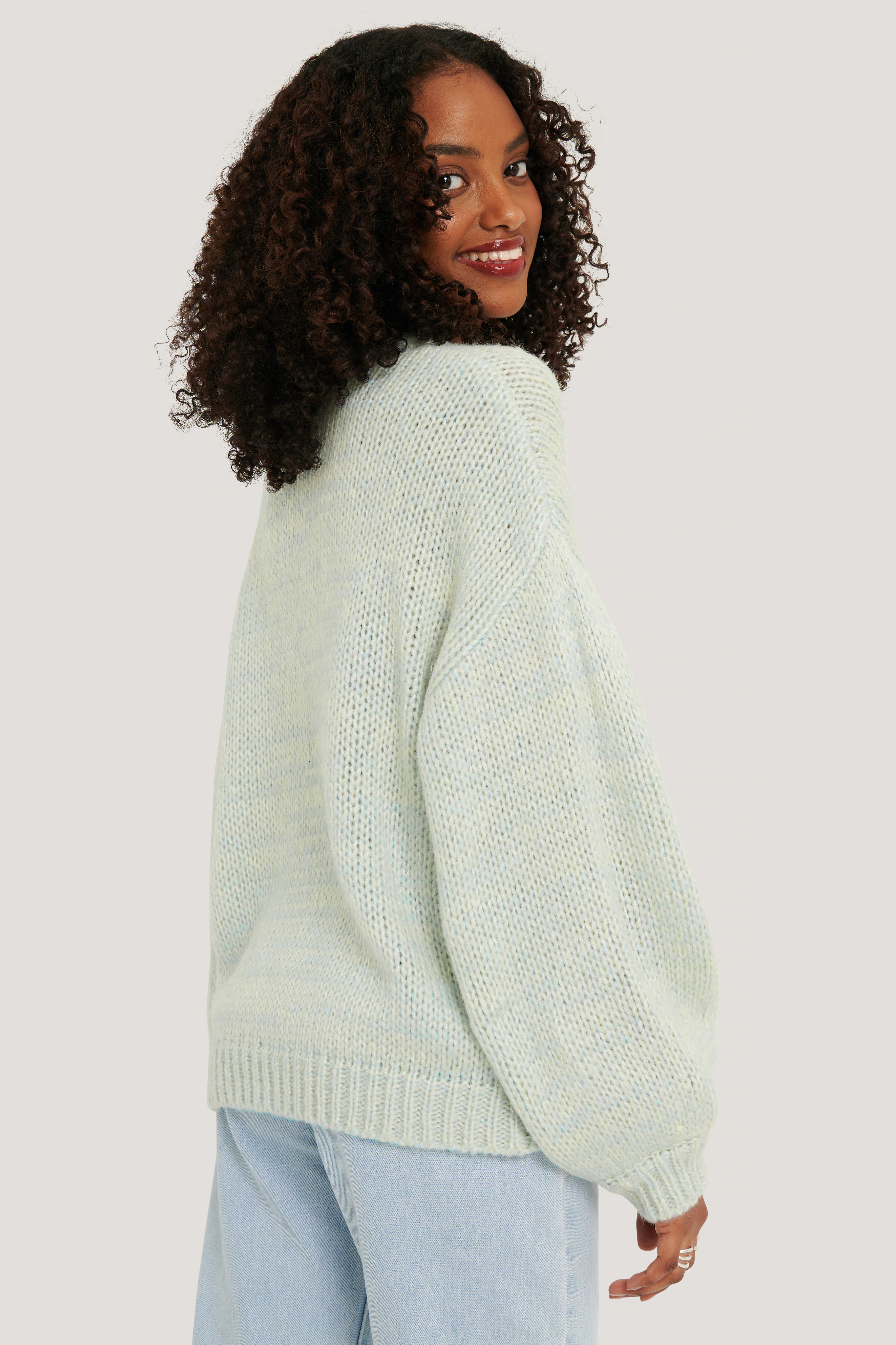 multicolor knit sweater