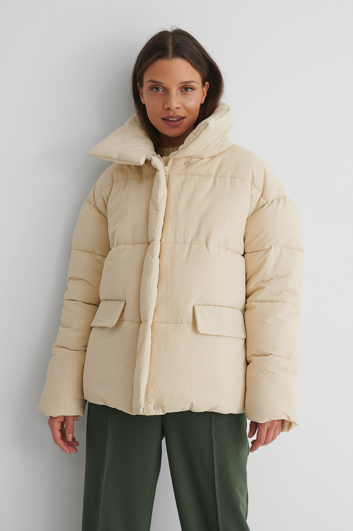 puffer beige